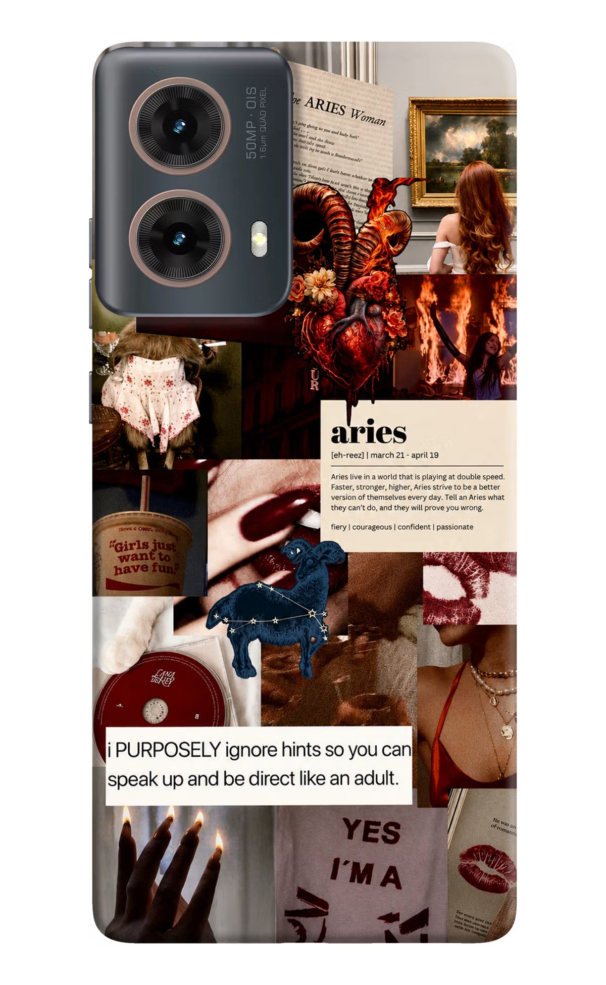 Zodiac Aries Motorola G85 Back Cover - Zodiac Aries Motorola G85 Back Cover Zodiac Aries Motorola G85 Back Cover