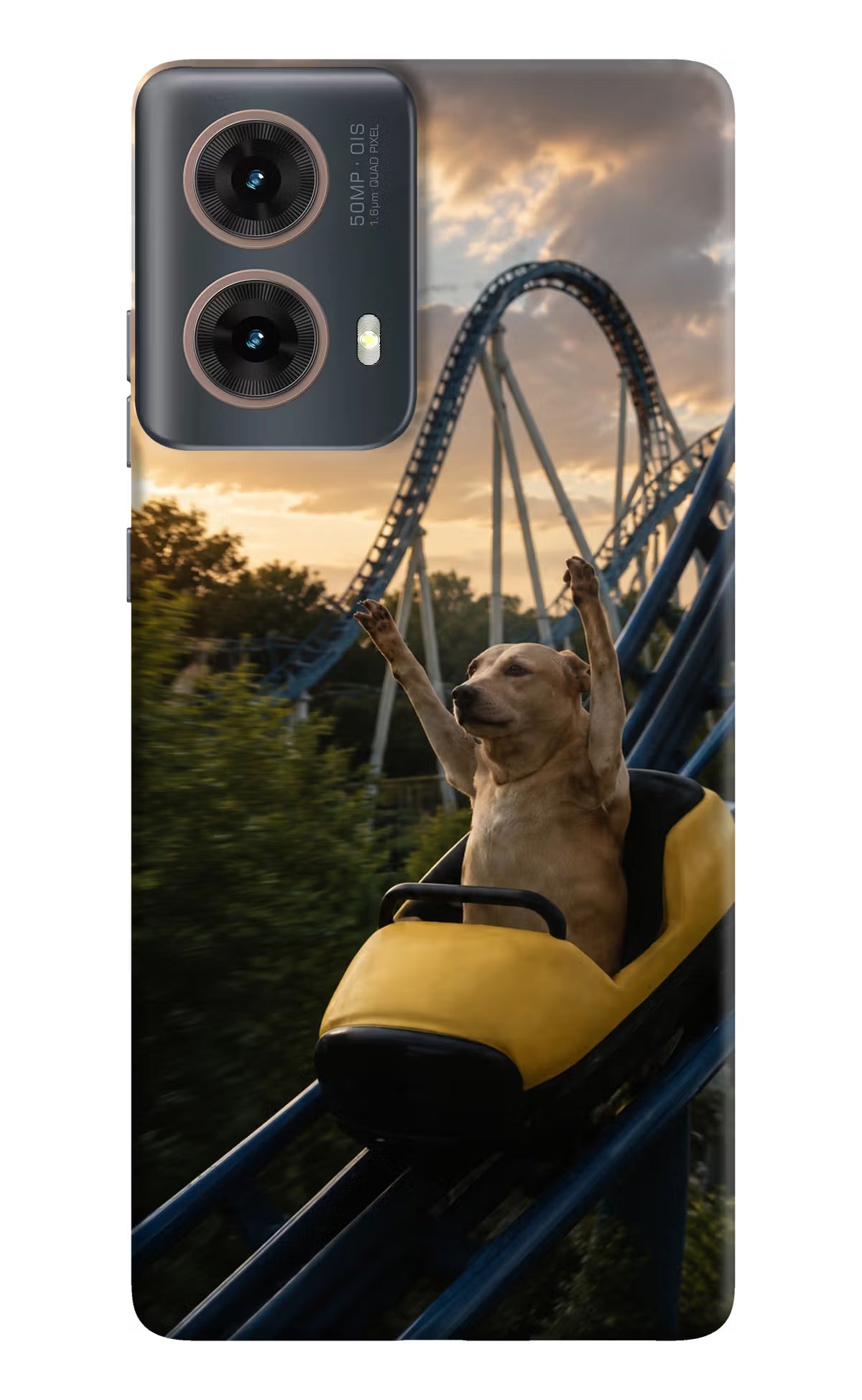Rollercoaster Dog Motorola G85 Back Cover - Rollercoaster Dog Motorola G85 Back Cover Rollercoaster Dog Motorola G85 Back Cover