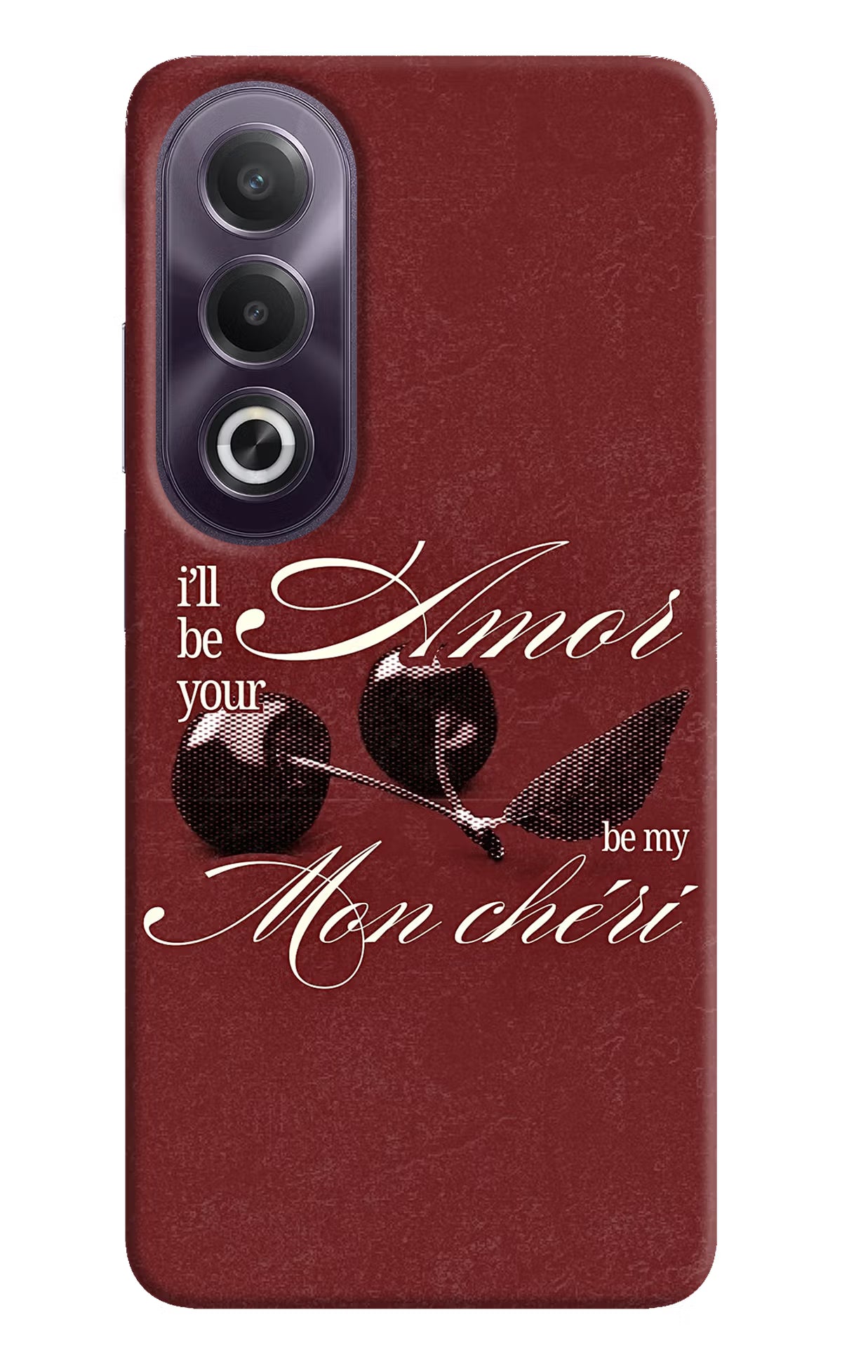 Velvet Cherry OPPO K12x Back Cover - Velvet Cherry OPPO K12x Back Cover Velvet Cherry OPPO K12x Back Cover