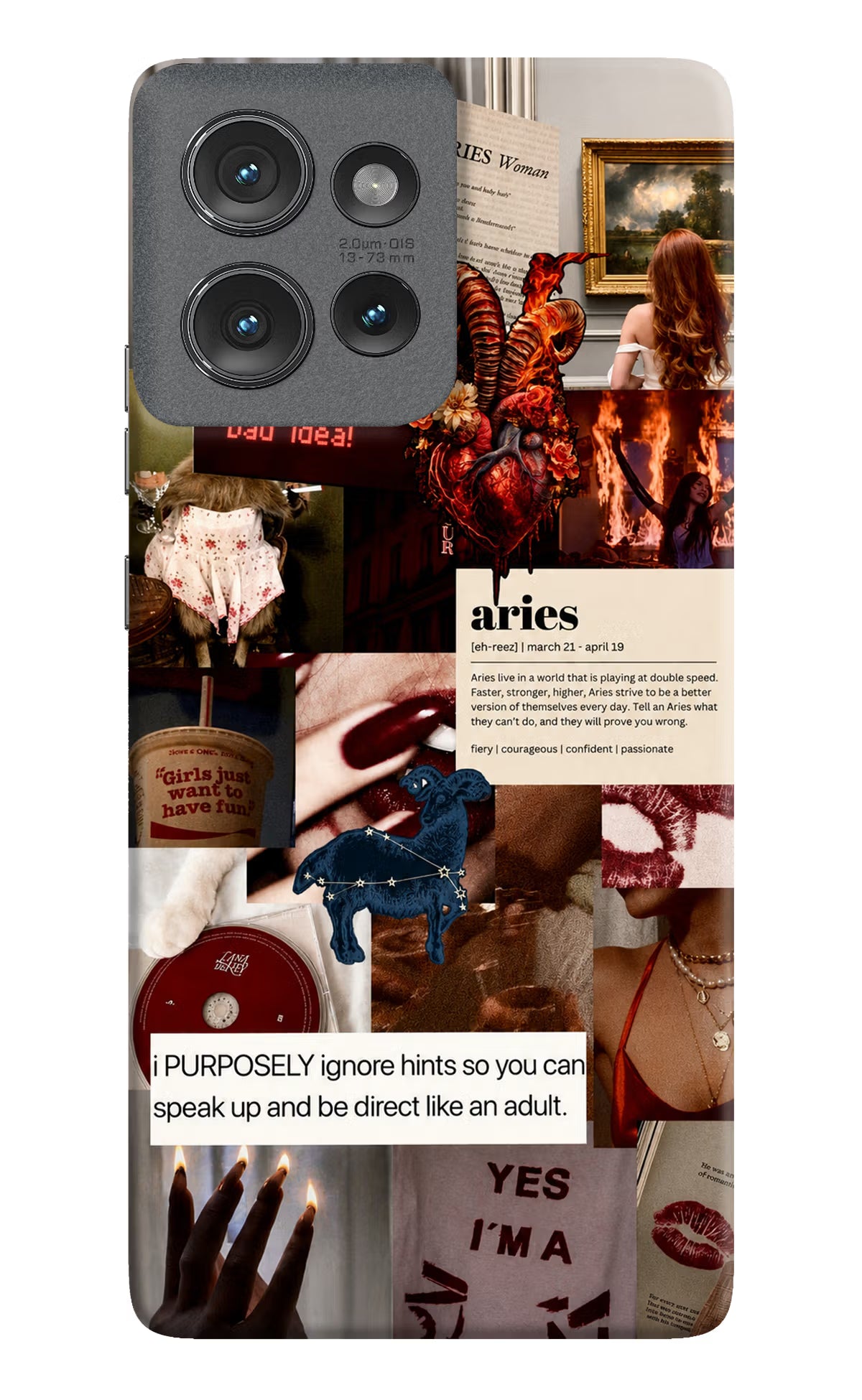 Zodiac Aries Moto Edge 50 Back Cover - Zodiac Aries Moto Edge 50 Back Cover Zodiac Aries Moto Edge 50 Back Cover