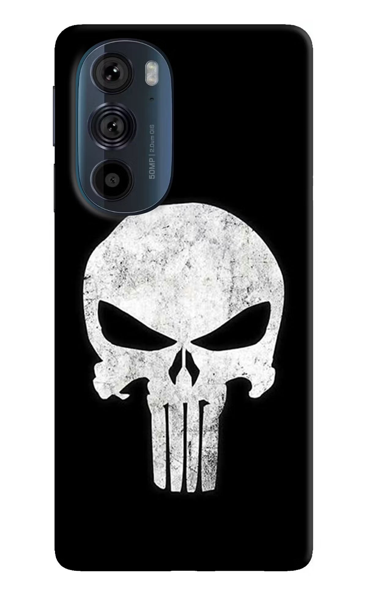 Punisher Skull Moto Edge 30 Pro Back Cover - Punisher Skull Moto Edge 30 Pro Hard Case Back Cover by Casekaro Punisher Skull Moto Edge 30 Pro Hard Case Back Cover by Casekaro