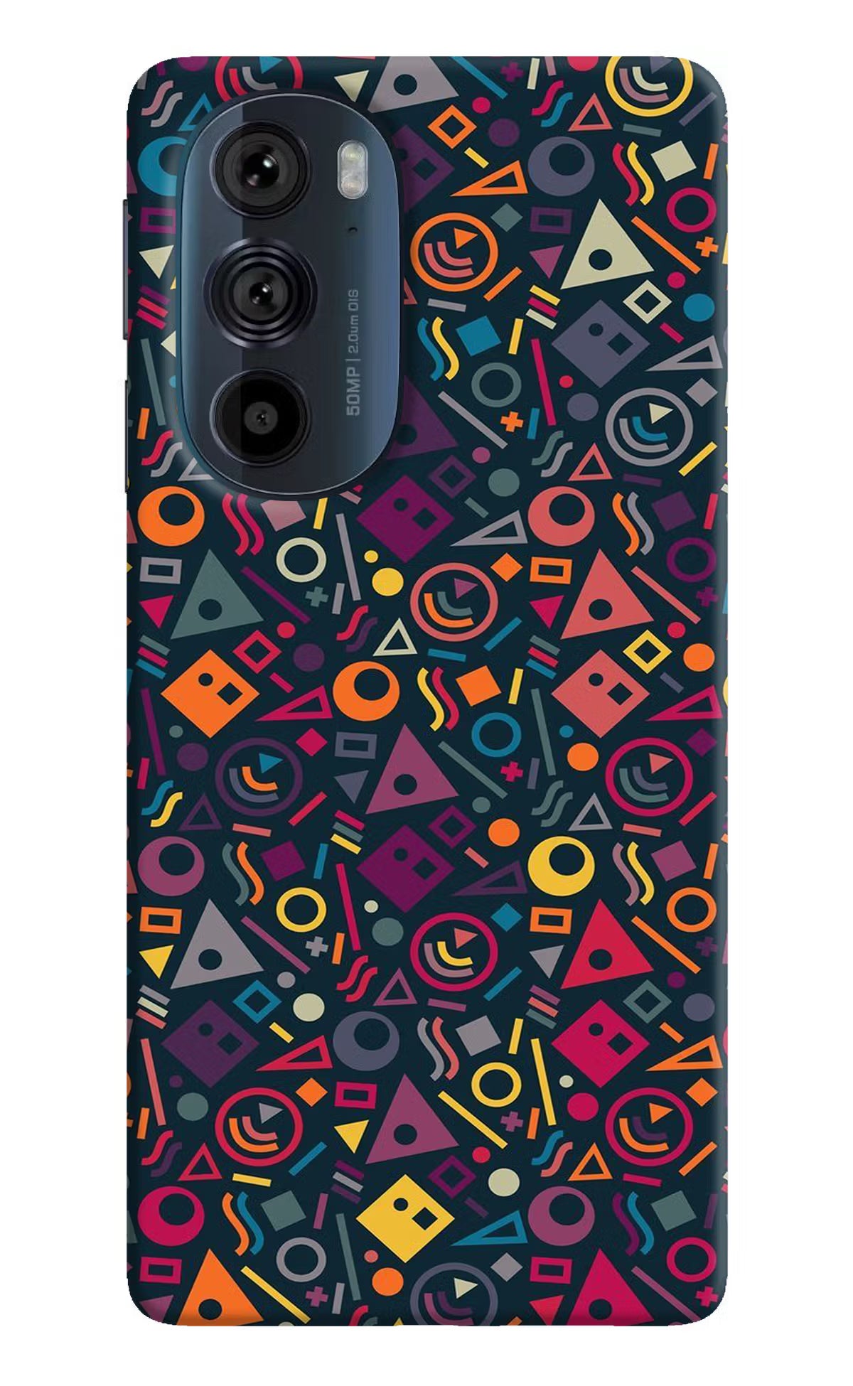 Geometric Abstract Moto Edge 30 Pro Back Cover - Geometric Abstract Moto Edge 30 Pro Hard Case Back Cover by Casekaro Geometric Abstract Moto Edge 30 Pro Hard Case Back Cover by Casekaro