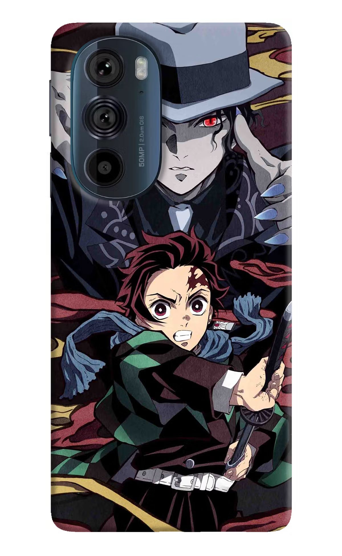 Demon Slayer Moto Edge 30 Pro Back Cover - Demon Slayer Moto Edge 30 Pro Hard Case Back Cover by Casekaro Demon Slayer Moto Edge 30 Pro Hard Case Back Cover by Casekaro