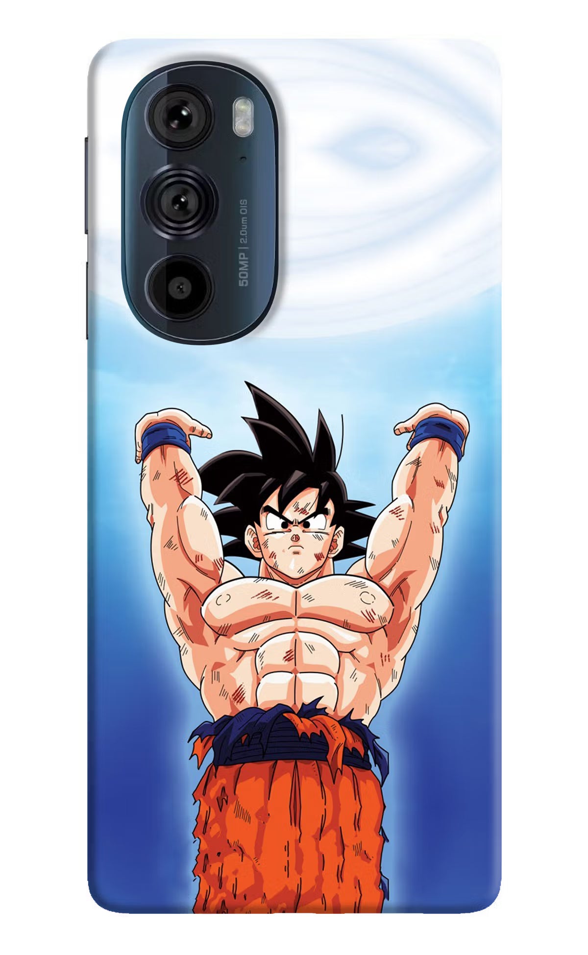 Goku Power Moto Edge 30 Pro Back Cover - Goku Power Moto Edge 30 Pro Hard Case Back Cover by Casekaro Goku Power Moto Edge 30 Pro Hard Case Back Cover by Casekaro