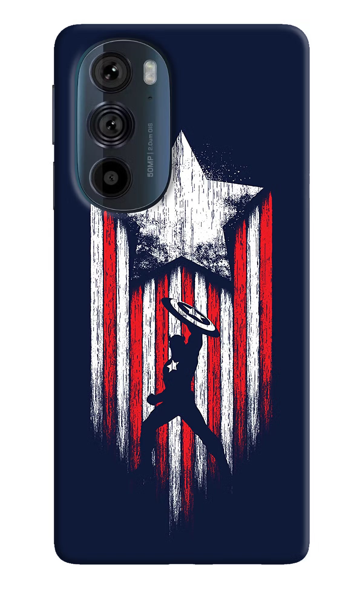 Captain America Marvel Art Moto Edge 30 Pro Back Cover - Captain America Marvel Art Moto Edge 30 Pro Hard Case Back Cover by Casekaro Captain America Marvel Art Moto Edge 30 Pro Hard Case Back Cover by Casekaro
