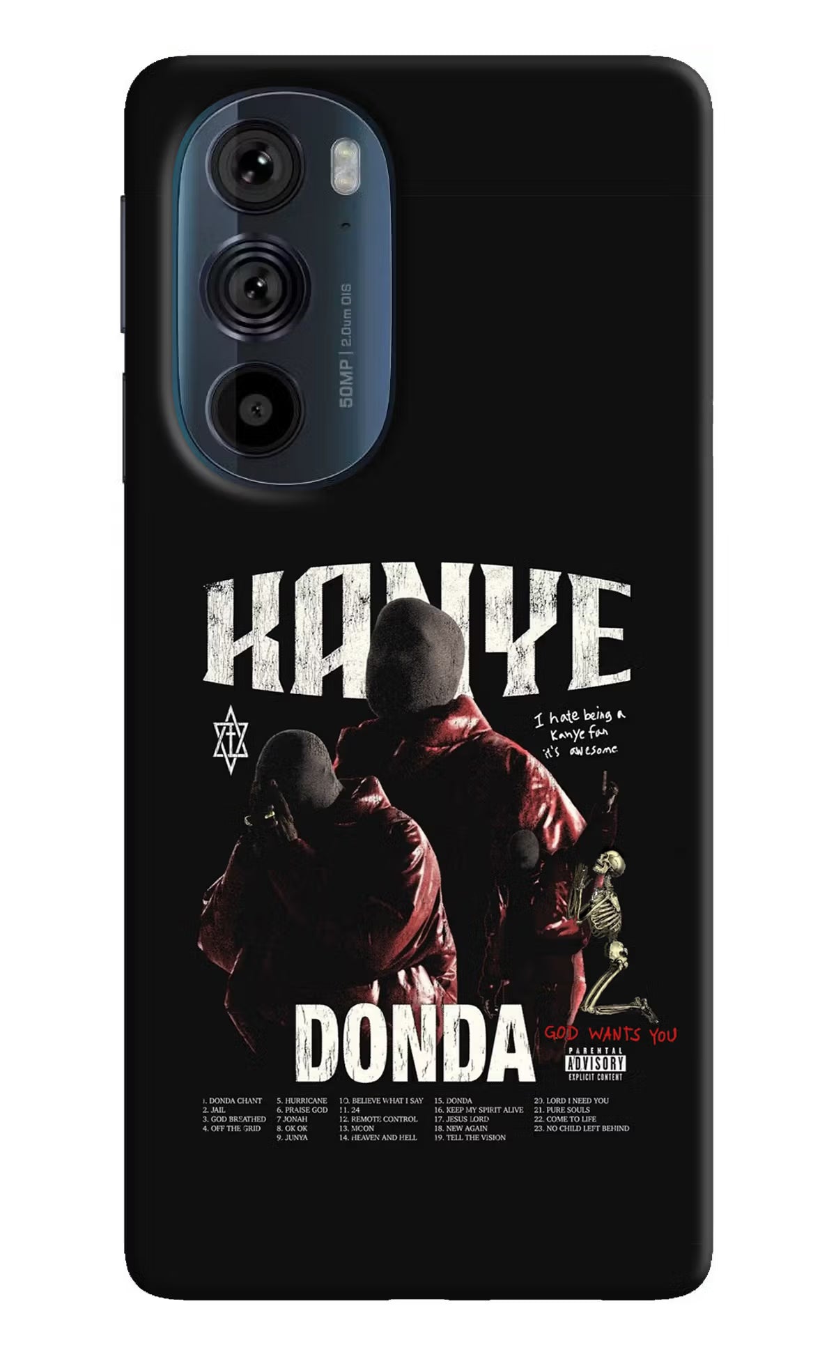 Donda Kanye West Moto Edge 30 Pro Back Cover - Donda Kanye West Moto Edge 30 Pro Hard Case Back Cover by Casekaro Donda Kanye West Moto Edge 30 Pro Hard Case Back Cover by Casekaro