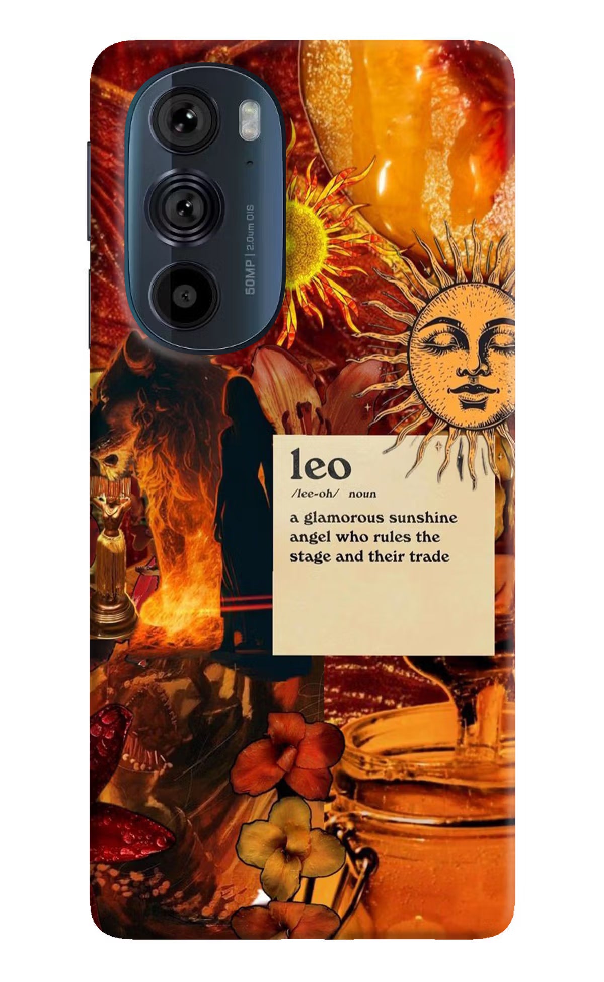 Leo Zodiac Moto Edge 30 Pro Back Cover - Leo Zodiac Moto Edge 30 Pro Hard Case Back Cover by Casekaro Leo Zodiac Moto Edge 30 Pro Hard Case Back Cover by Casekaro