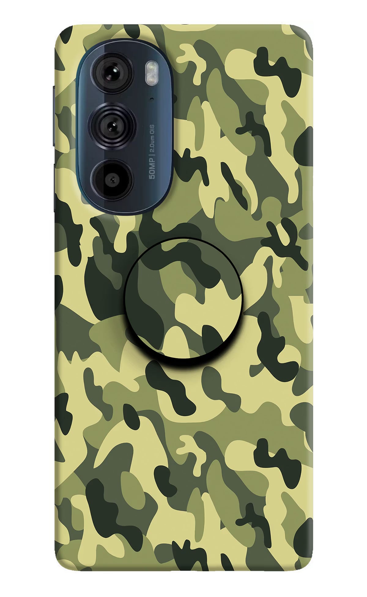 Camouflage Moto Edge 30 Pro Pop Case - Camouflage Moto Edge 30 Pro Pop Case by Casekaro Camouflage Moto Edge 30 Pro Pop Case by Casekaro