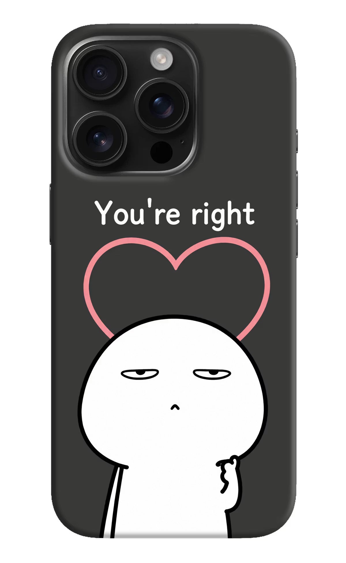 You're Right iPhone 16 Pro Back Cover - You're Right iPhone 16 Pro Back Cover You're Right iPhone 16 Pro Back Cover