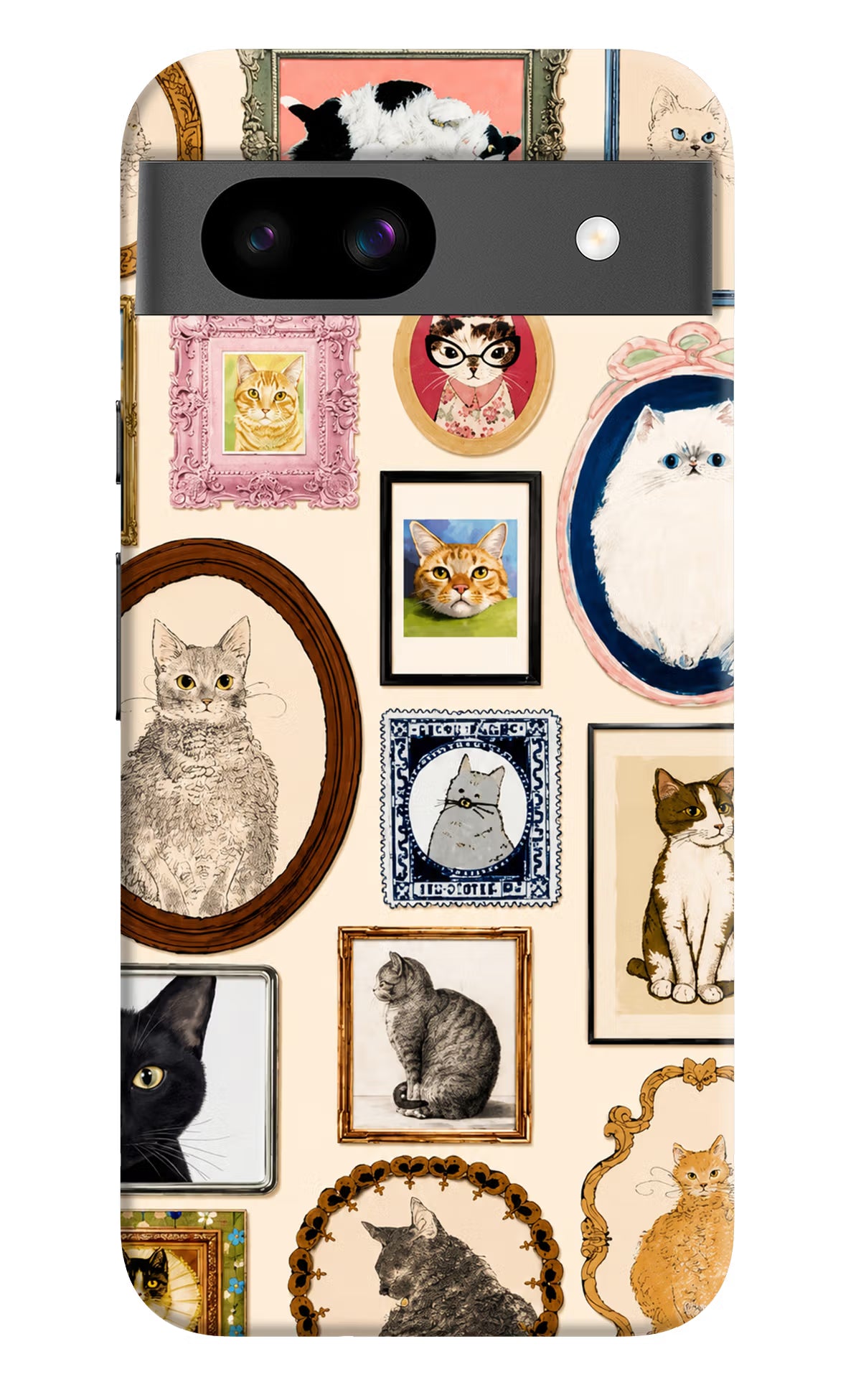 Mirror Cats Google Pixel 8A Back Cover - Mirror Cats Google Pixel 8A Back Cover Mirror Cats Google Pixel 8A Back Cover