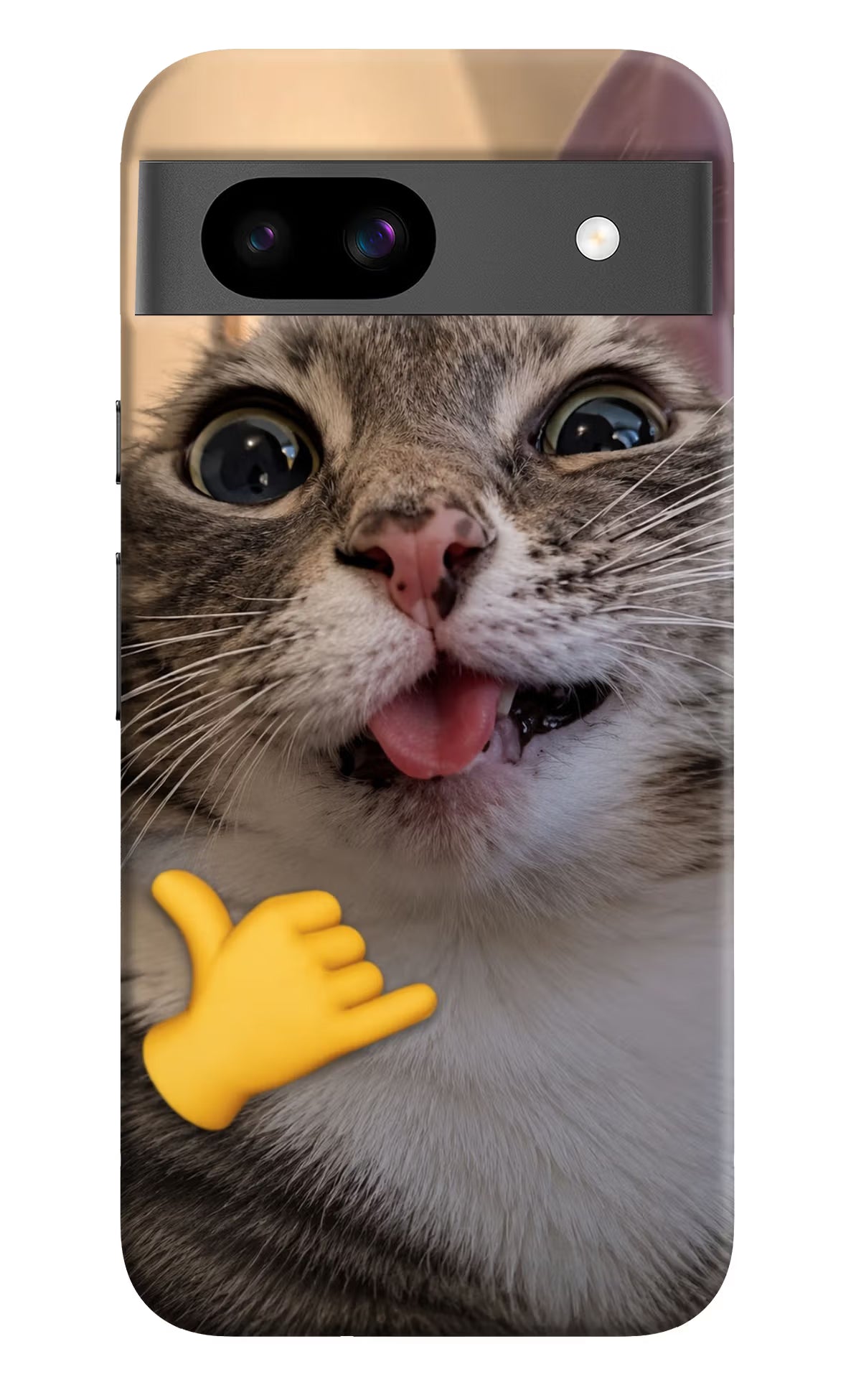 Silly Cat Call Google Pixel 8A Back Cover - Silly Cat Call Google Pixel 8A Back Cover Silly Cat Call Google Pixel 8A Back Cover
