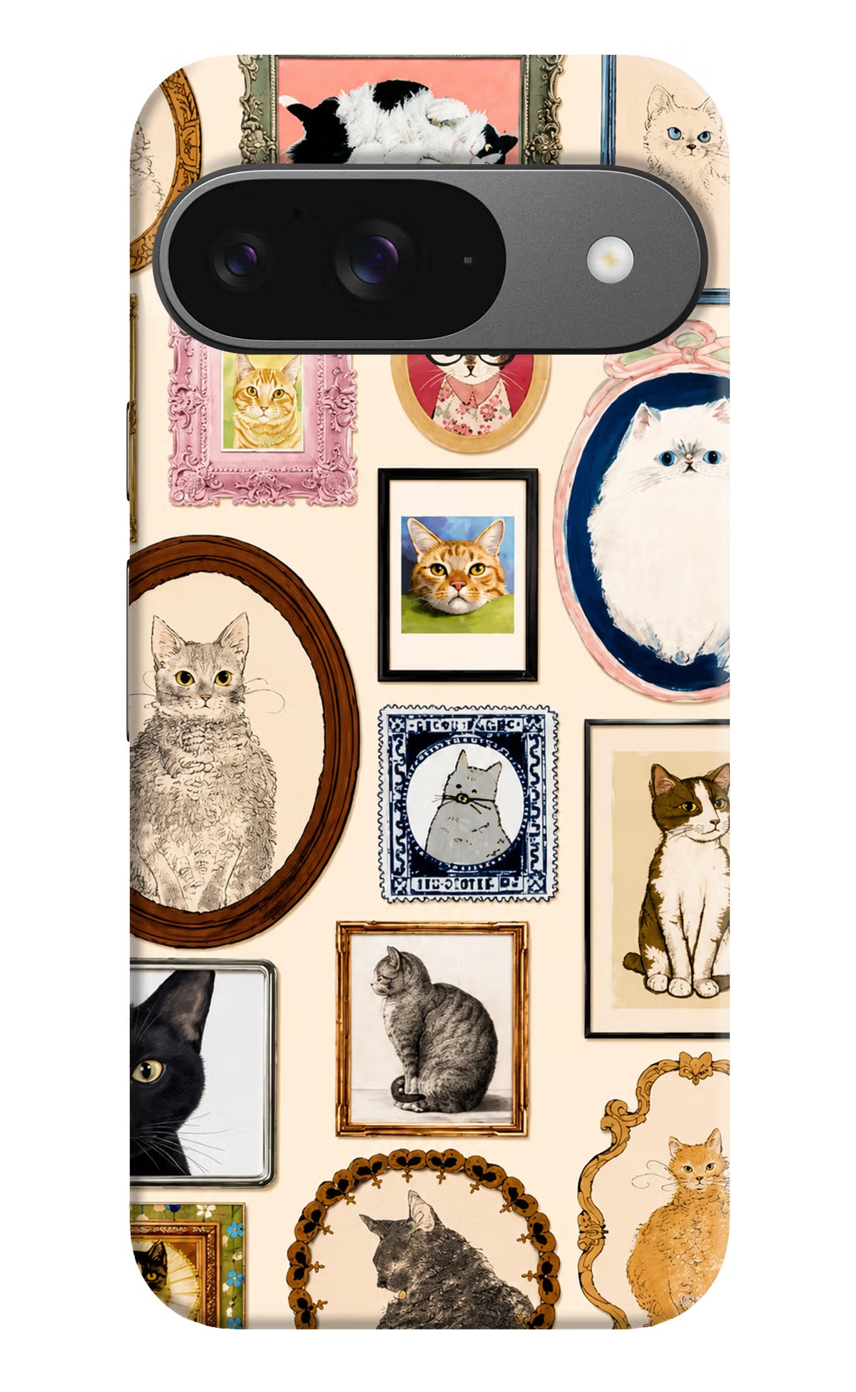 Mirror Cats Google Pixel 9 Back Cover - Mirror Cats Google Pixel 9 Back Cover Mirror Cats Google Pixel 9 Back Cover