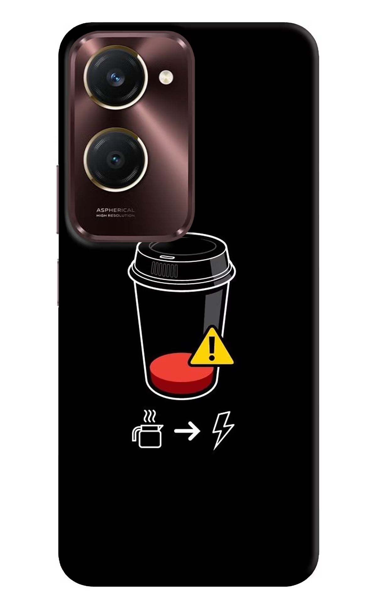 Coffee iQOO Z9 Lite 5G Back Cover - Coffee iQOO Z9 Lite 5G Back Cover Coffee iQOO Z9 Lite 5G Back Cover
