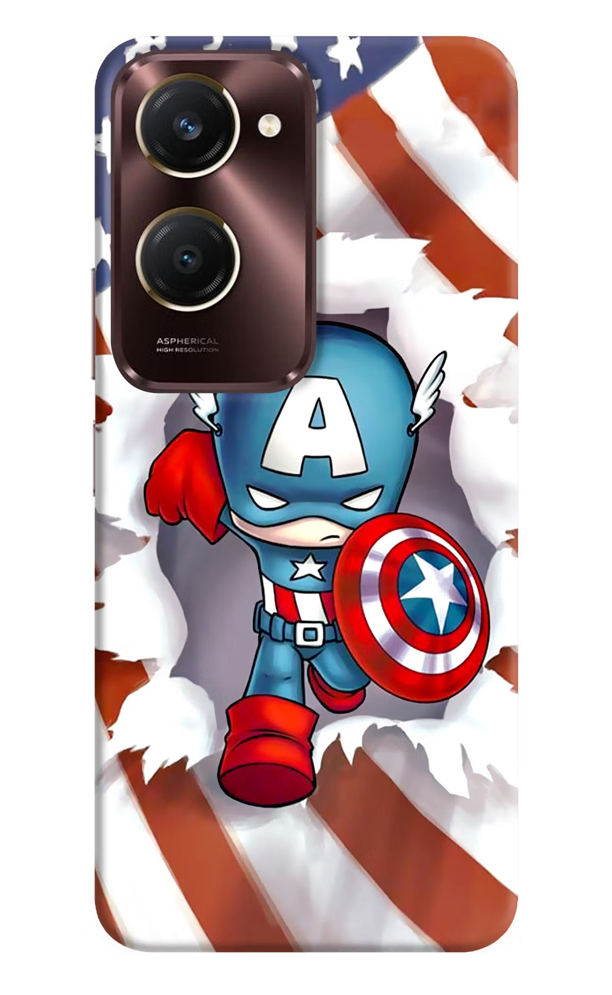 Captain America iQOO Z9 Lite 5G Back Cover - Captain America iQOO Z9 Lite 5G Back Cover Captain America iQOO Z9 Lite 5G Back Cover