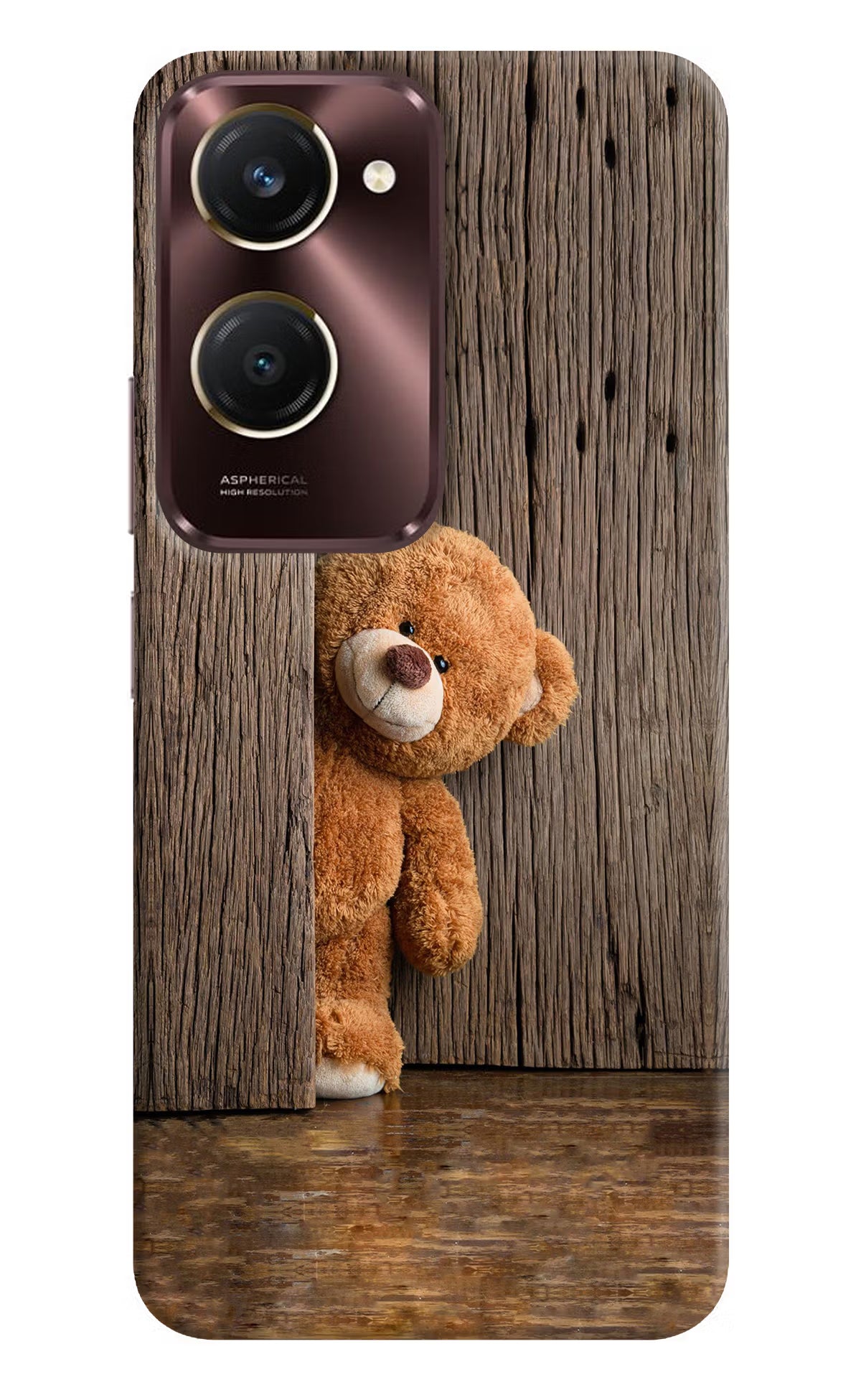 Teddy Wooden iQOO Z9 Lite 5G Back Cover - Teddy Wooden iQOO Z9 Lite 5G Back Cover Teddy Wooden iQOO Z9 Lite 5G Back Cover