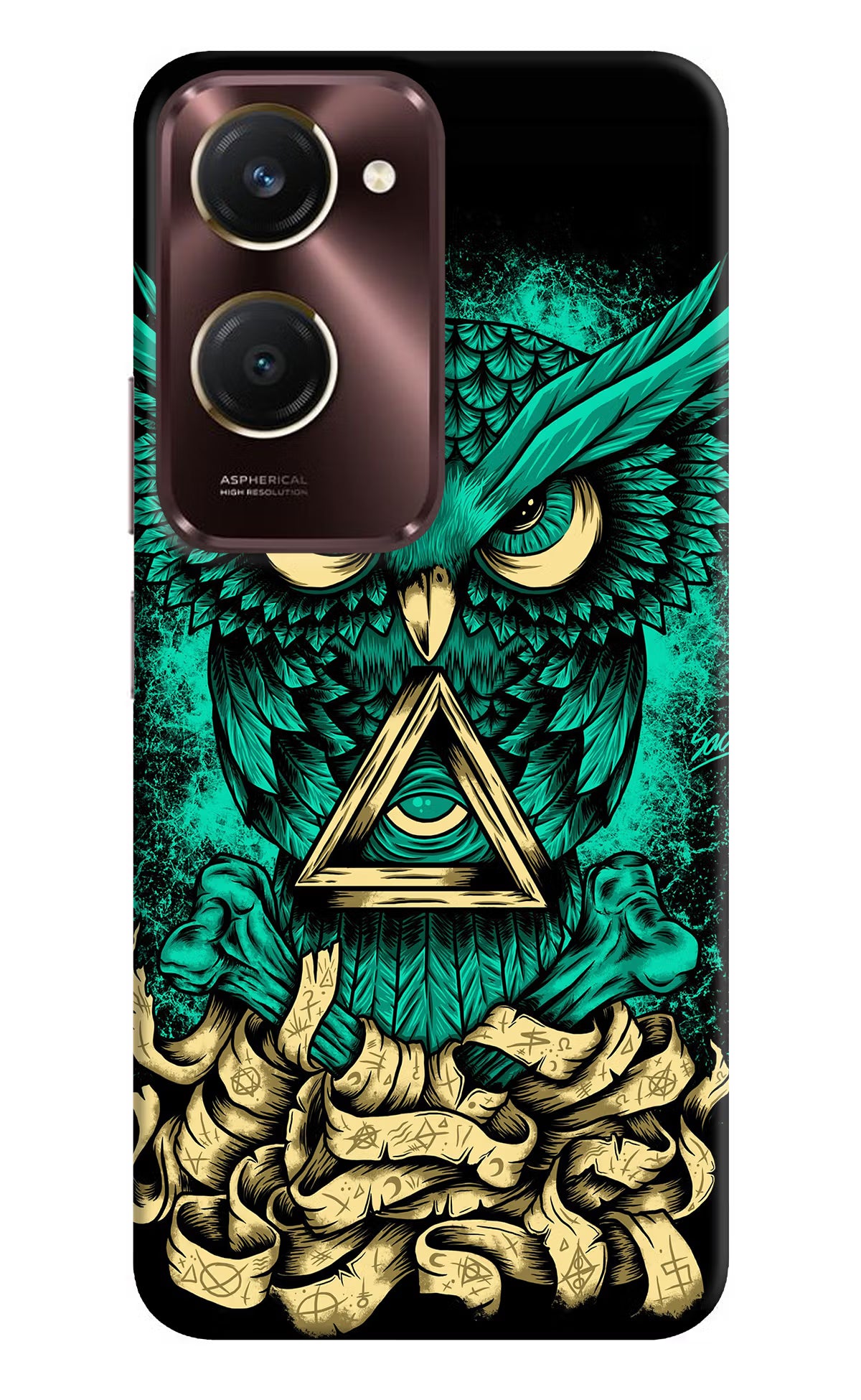 Green Owl iQOO Z9 Lite 5G Back Cover - Green Owl iQOO Z9 Lite 5G Back Cover Green Owl iQOO Z9 Lite 5G Back Cover