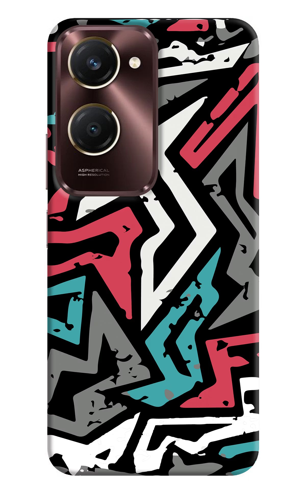 Geometric Graffiti iQOO Z9 Lite 5G Back Cover - Geometric Graffiti iQOO Z9 Lite 5G Back Cover Geometric Graffiti iQOO Z9 Lite 5G Back Cover