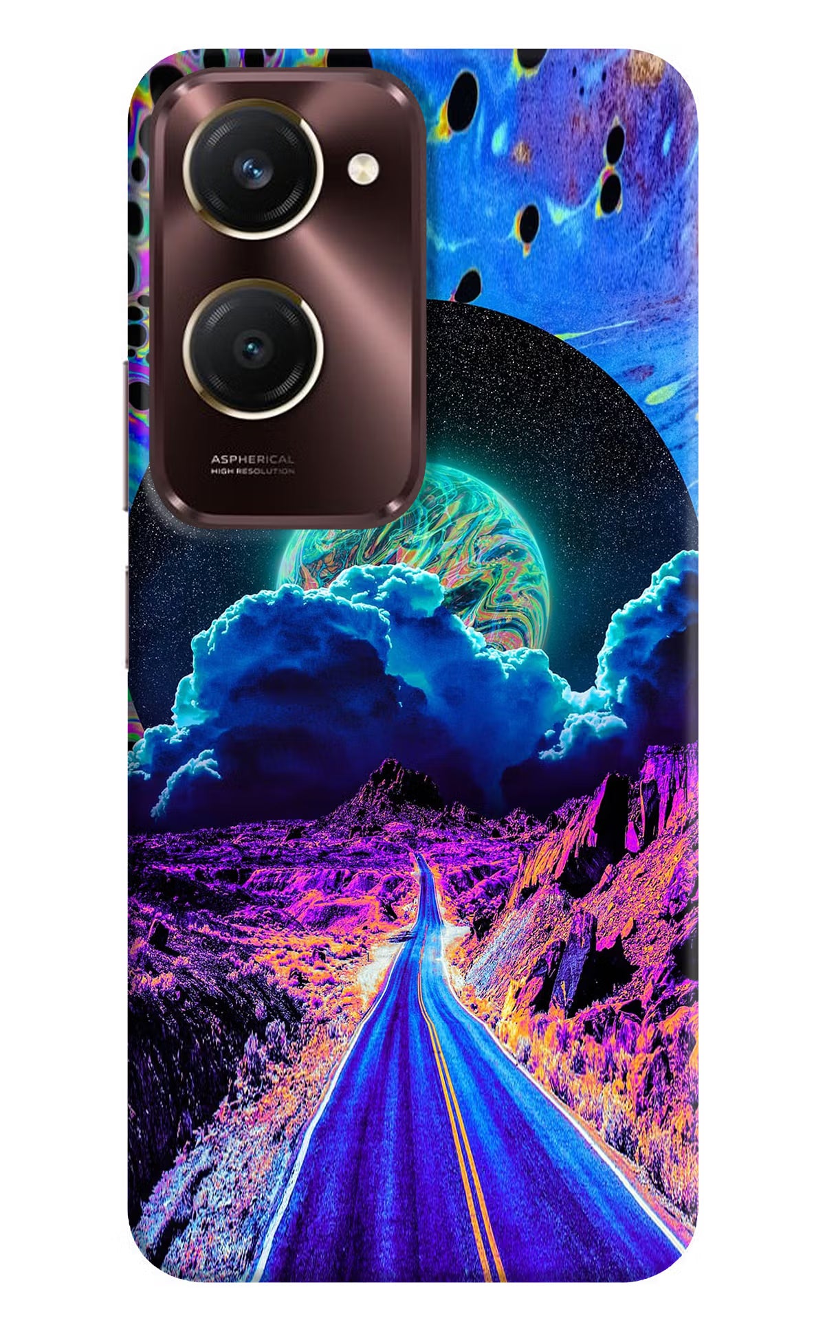 Psychedelic Painting iQOO Z9 Lite 5G Back Cover - Psychedelic Painting iQOO Z9 Lite 5G Back Cover Psychedelic Painting iQOO Z9 Lite 5G Back Cover