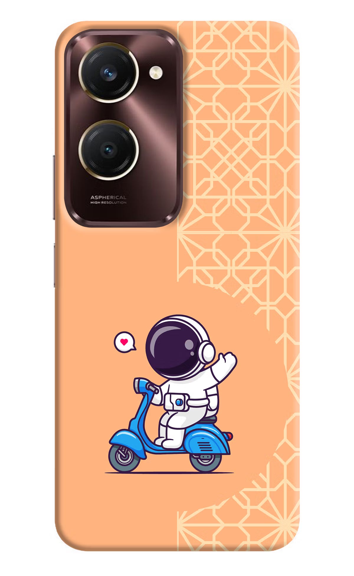 Cute Astronaut Riding iQOO Z9 Lite 5G Back Cover - Cute Astronaut Riding iQOO Z9 Lite 5G Back Cover Cute Astronaut Riding iQOO Z9 Lite 5G Back Cover