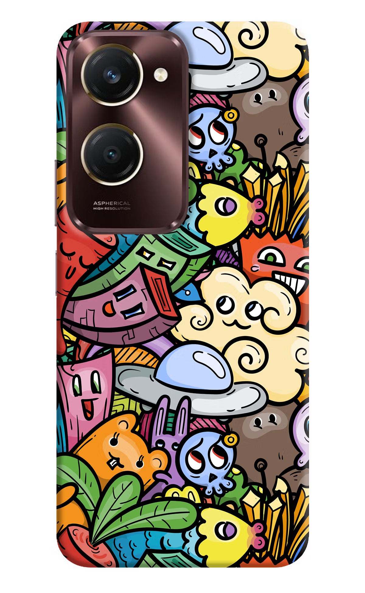 Veggie Doodle iQOO Z9 Lite 5G Back Cover - Veggie Doodle iQOO Z9 Lite 5G Back Cover Veggie Doodle iQOO Z9 Lite 5G Back Cover