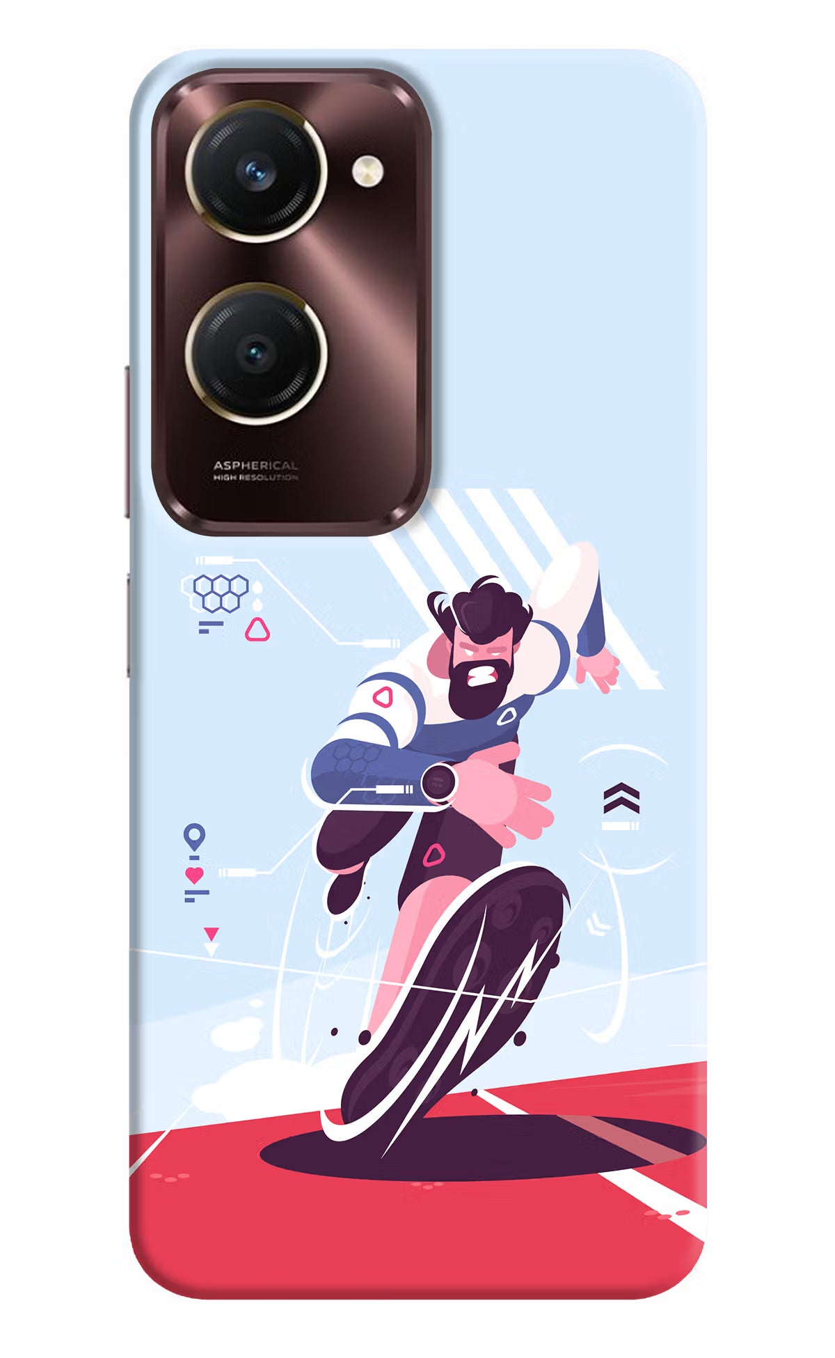 Run Pro iQOO Z9 Lite 5G Back Cover - Run Pro iQOO Z9 Lite 5G Back Cover Run Pro iQOO Z9 Lite 5G Back Cover