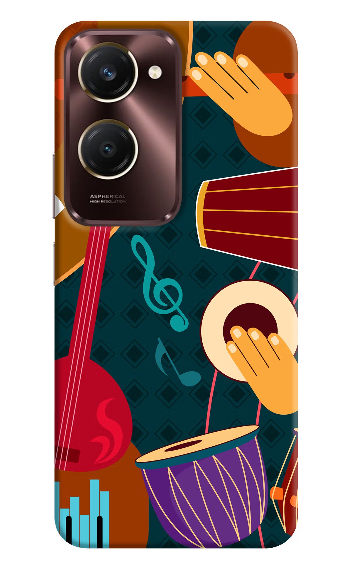 Music Instrument iQOO Z9 Lite 5G Back Cover - Music Instrument iQOO Z9 Lite 5G Back Cover Music Instrument iQOO Z9 Lite 5G Back Cover