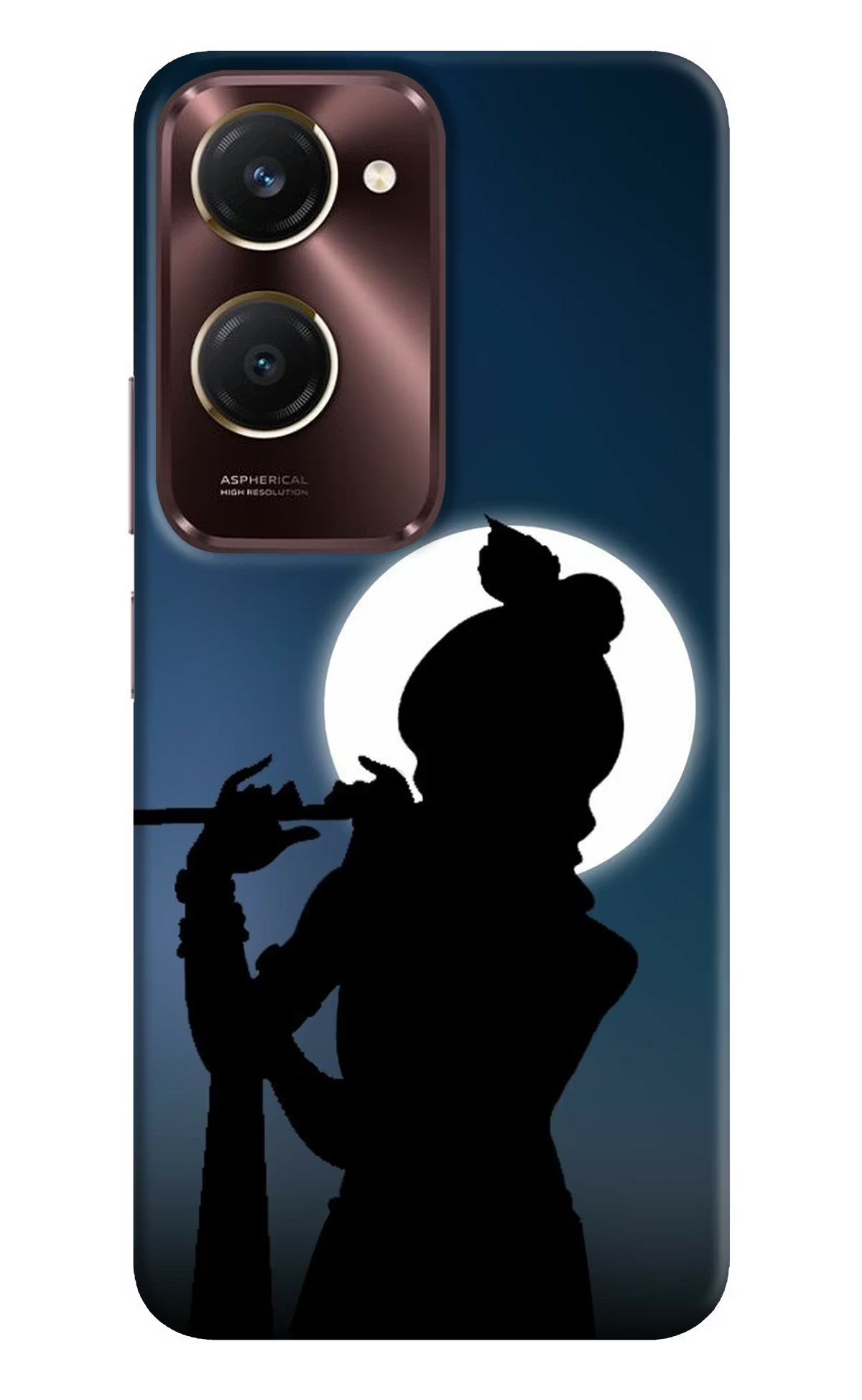 Shri Krishna Silhouette iQOO Z9 Lite 5G Back Cover - Shri Krishna Silhouette iQOO Z9 Lite 5G Back Cover Shri Krishna Silhouette iQOO Z9 Lite 5G Back Cover