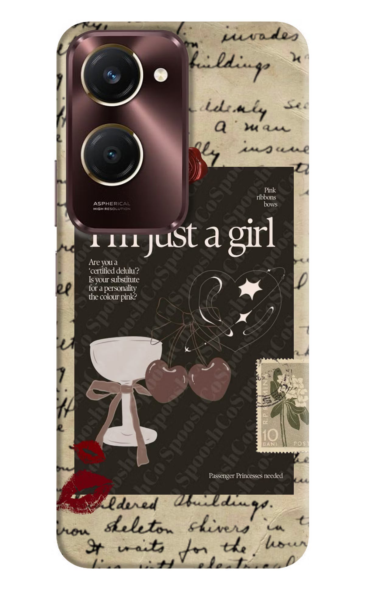 I am just a girl iQOO Z9 Lite 5G Back Cover - I am just a girl iQOO Z9 Lite 5G Back Cover I am just a girl iQOO Z9 Lite 5G Back Cover