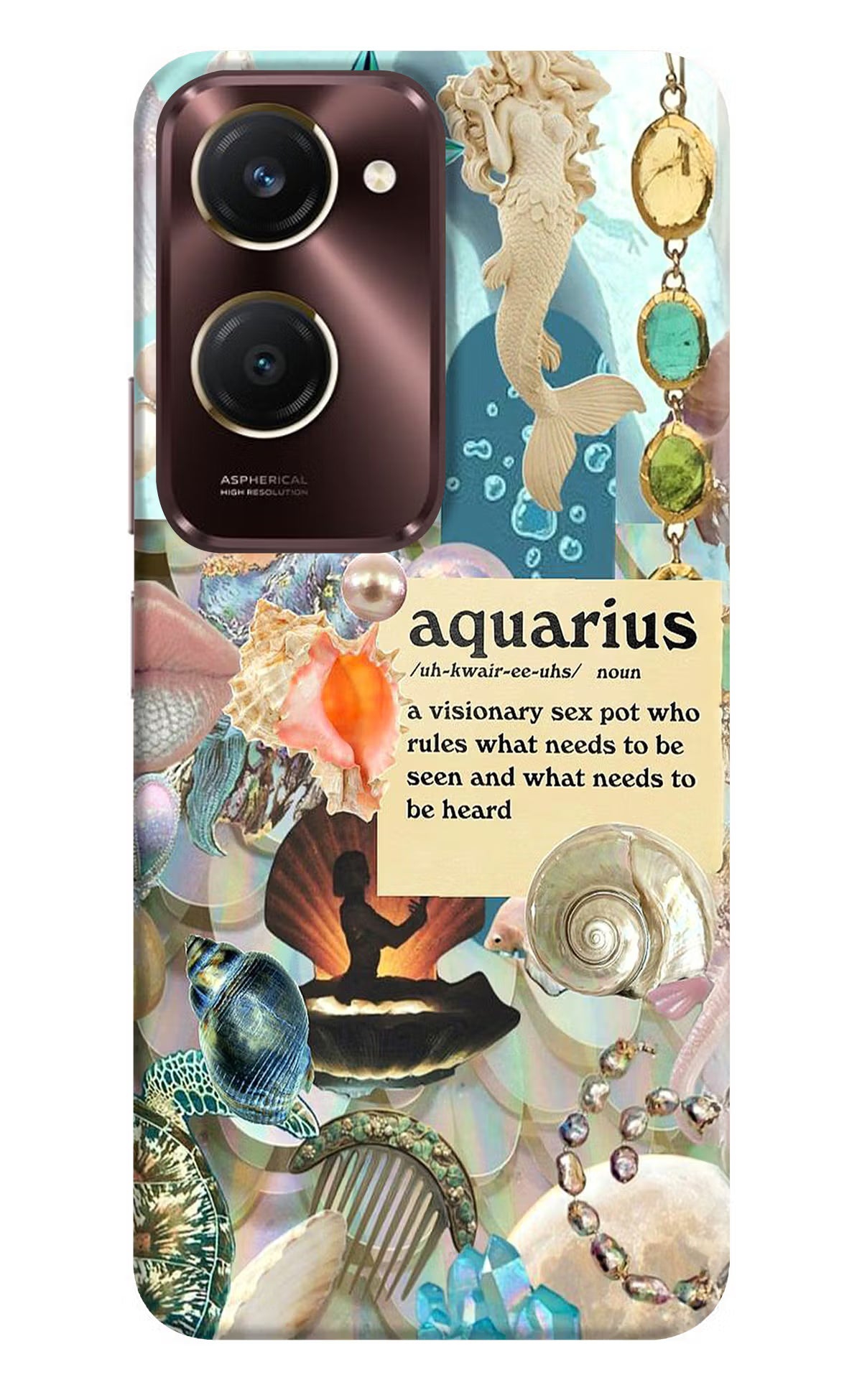 Aquarius Zodiac iQOO Z9 Lite 5G Back Cover - Aquarius Zodiac iQOO Z9 Lite 5G Back Cover Aquarius Zodiac iQOO Z9 Lite 5G Back Cover
