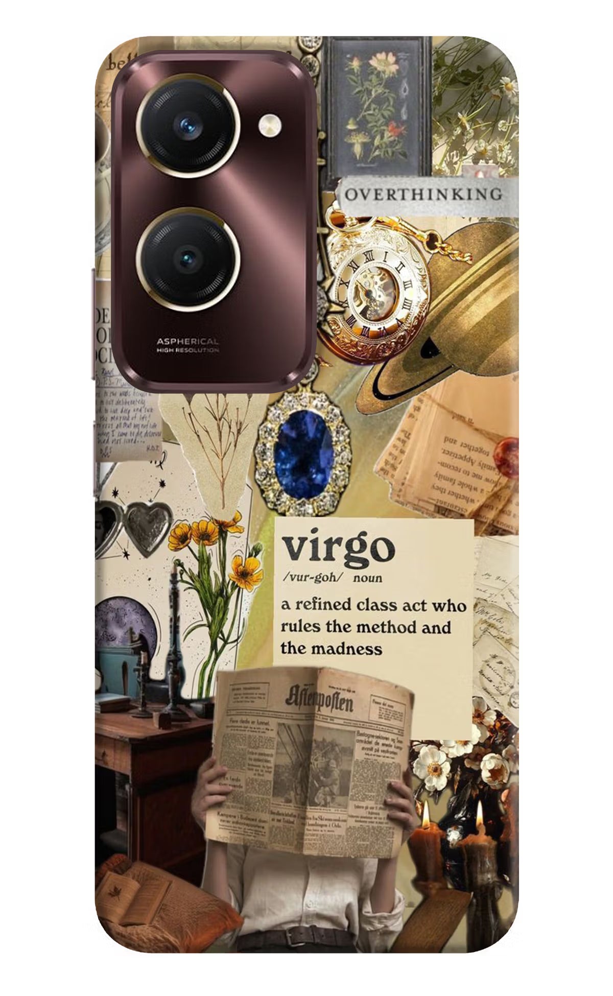 Virgo Zodiac iQOO Z9 Lite 5G Back Cover - Virgo Zodiac iQOO Z9 Lite 5G Back Cover Virgo Zodiac iQOO Z9 Lite 5G Back Cover