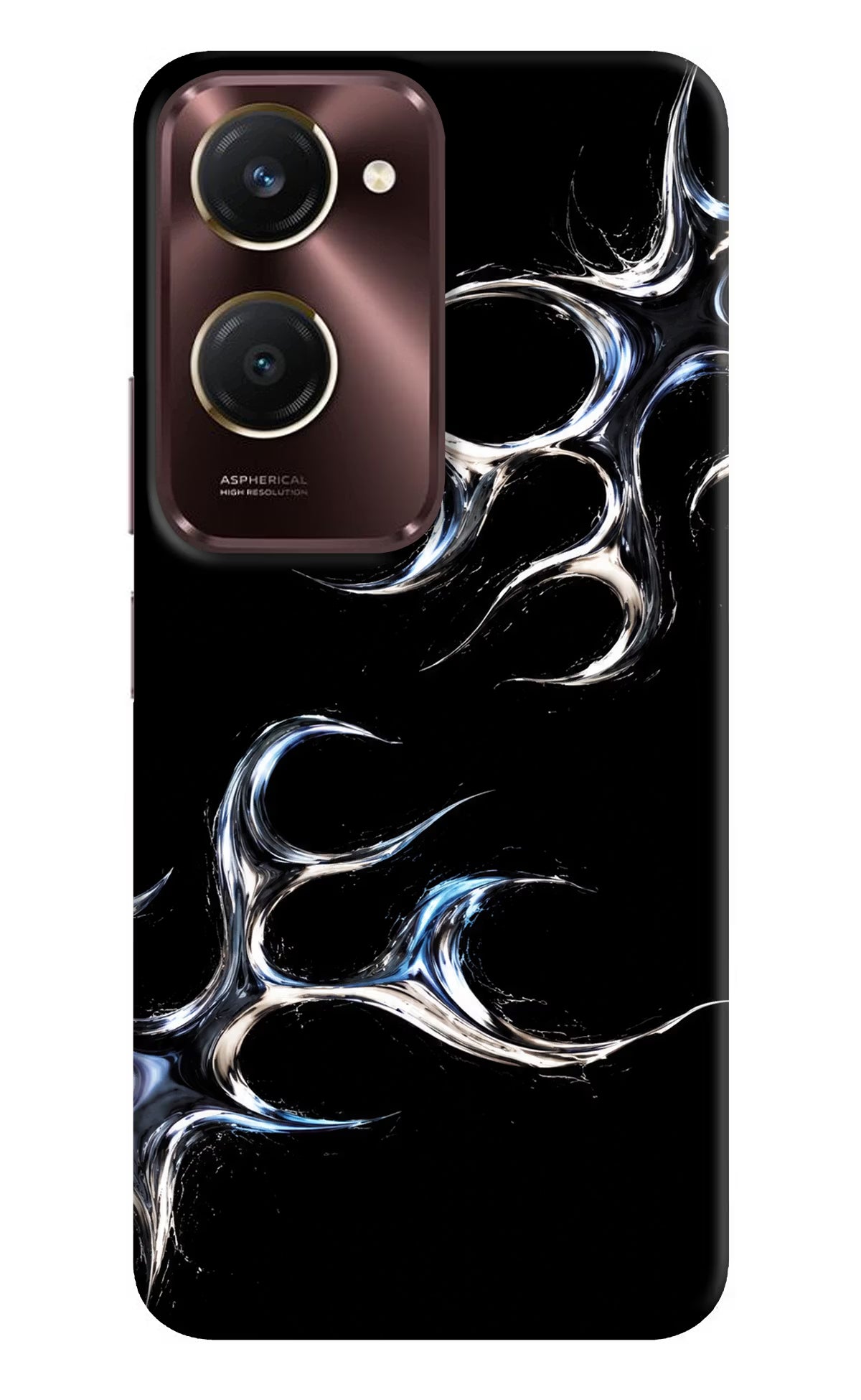 Chrome Tribal iQOO Z9 Lite 5G Back Cover - Chrome Tribal iQOO Z9 Lite 5G Hard Case Back Cover by Casekaro Chrome Tribal iQOO Z9 Lite 5G Hard Case Back Cover by Casekaro
