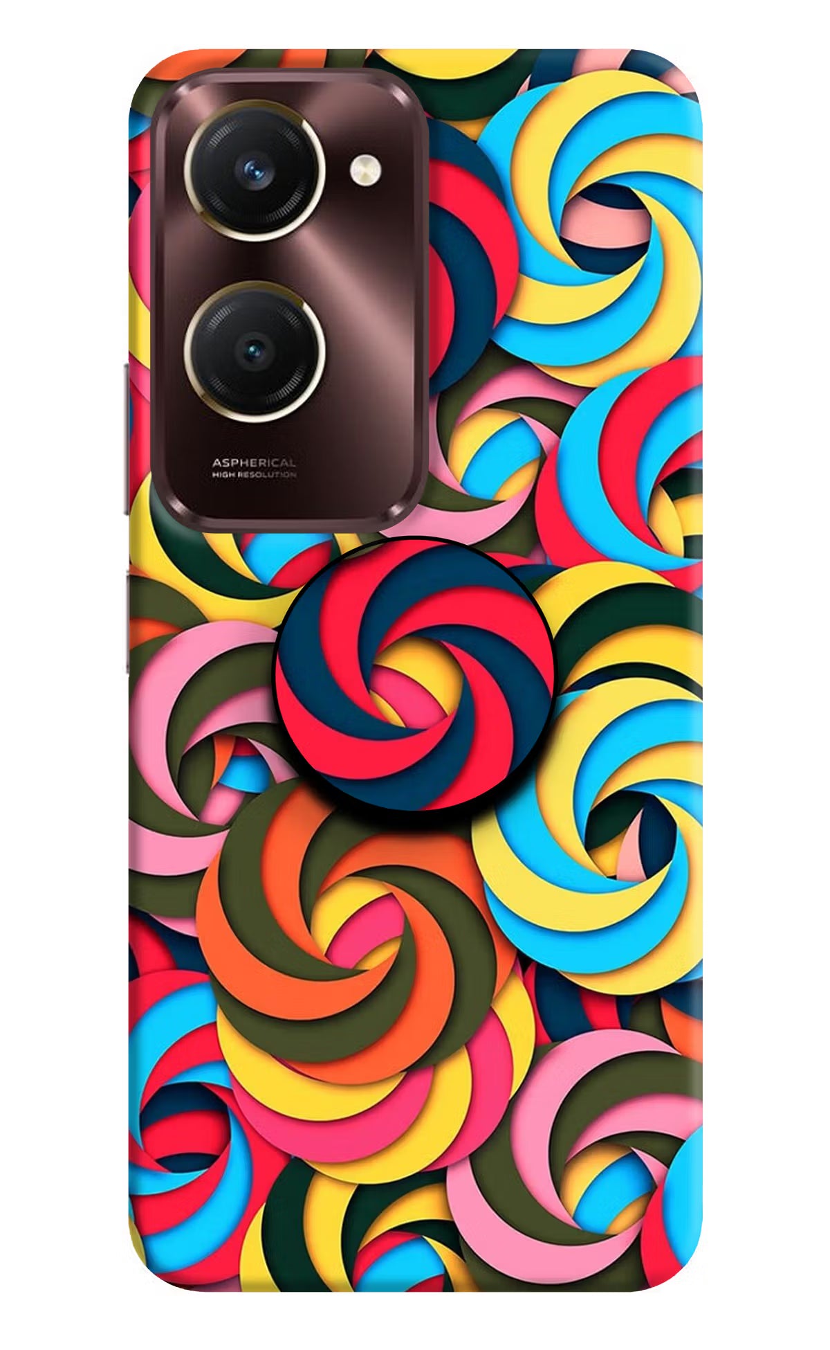 Spiral Pattern iQOO Z9 Lite 5G Pop Case - Spiral Pattern iQOO Z9 Lite 5G Pop Case Spiral Pattern iQOO Z9 Lite 5G Pop Case