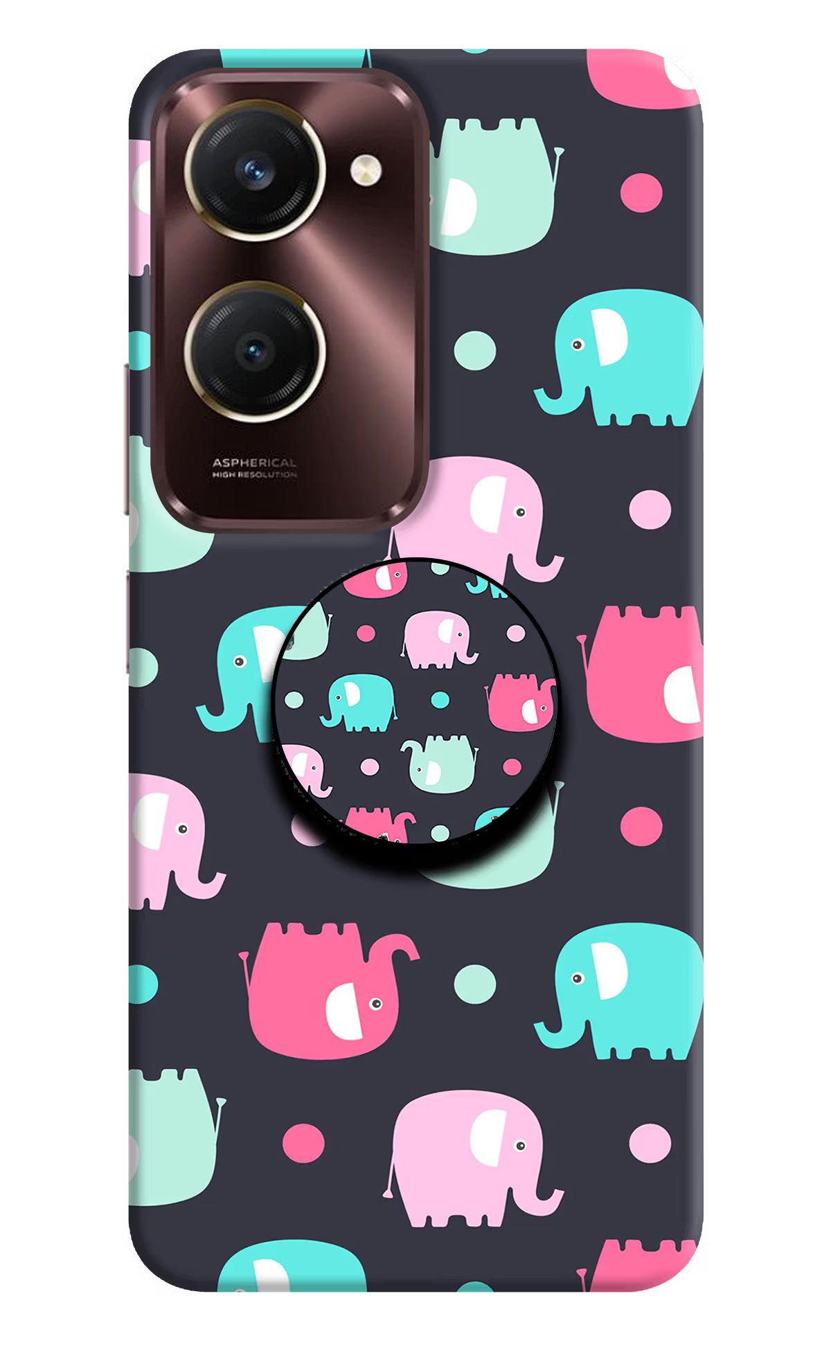 Baby Elephants iQOO Z9 Lite 5G Pop Case - Baby Elephants iQOO Z9 Lite 5G Pop Case Baby Elephants iQOO Z9 Lite 5G Pop Case