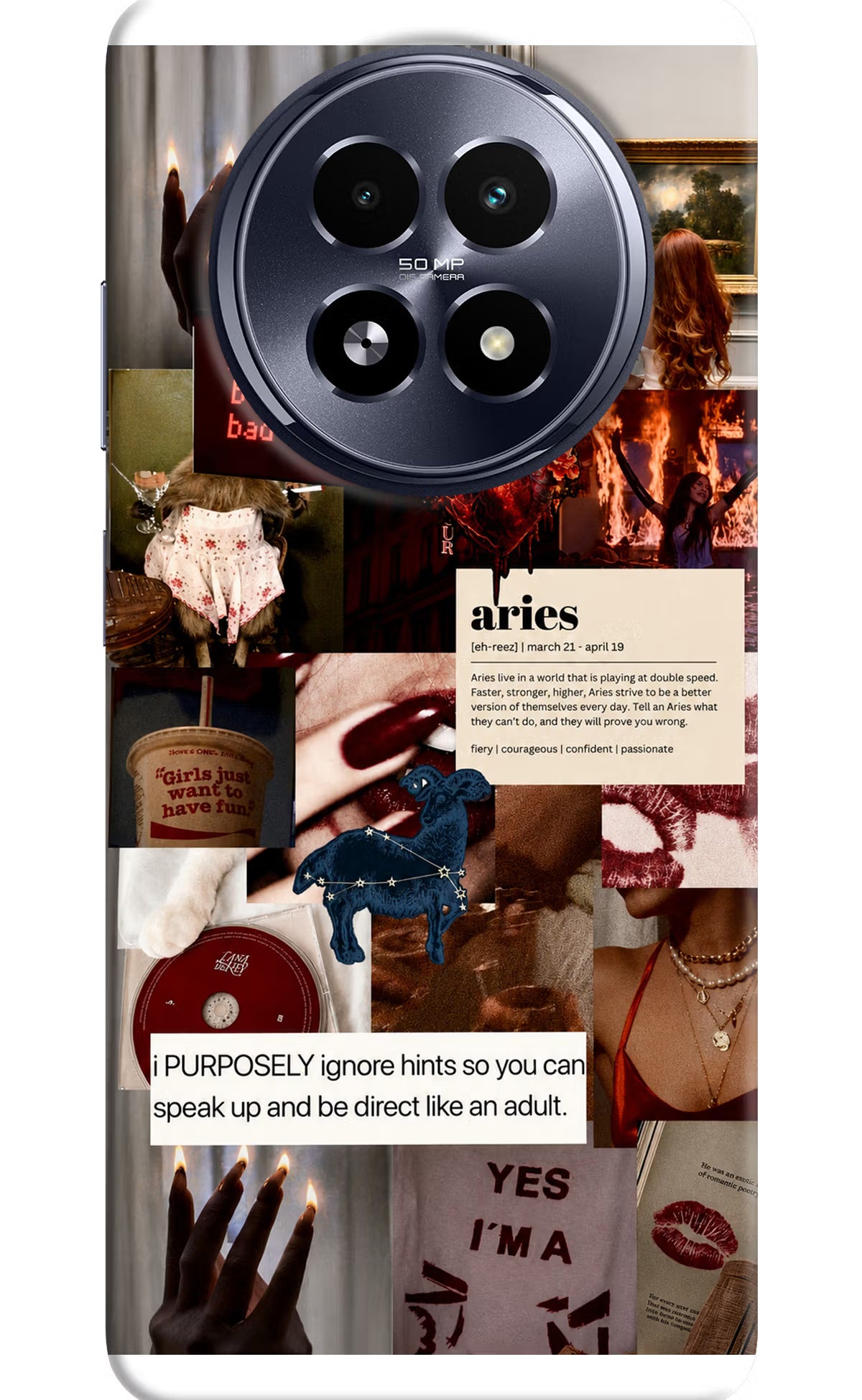 Zodiac Aries Realme 13 5G Back Cover - Zodiac Aries Realme 13 5G Back Cover Zodiac Aries Realme 13 5G Back Cover