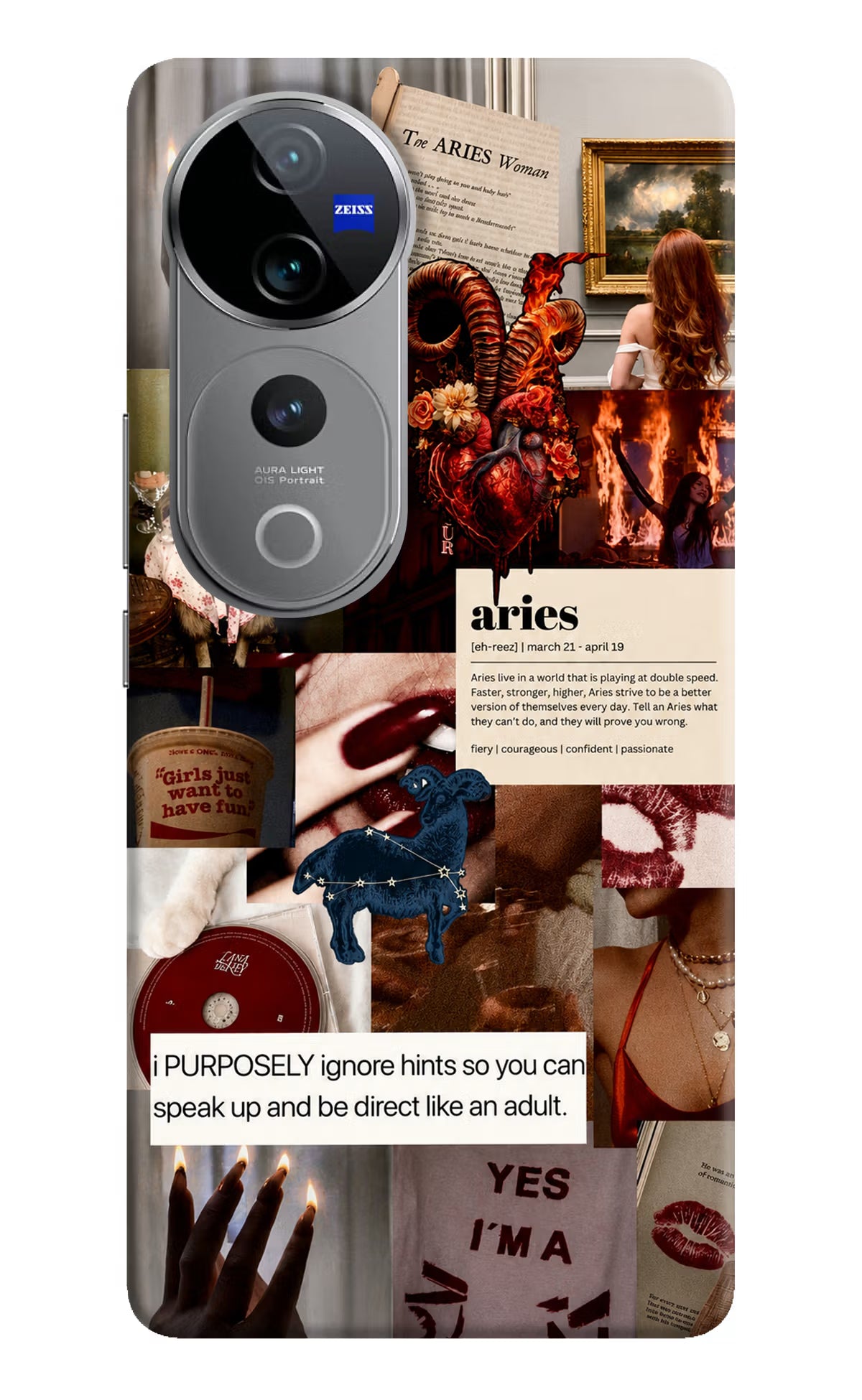 Zodiac Aries Vivo V40 Pro 5G Back Cover - Zodiac Aries Vivo V40 Pro 5G Back Cover Zodiac Aries Vivo V40 Pro 5G Back Cover