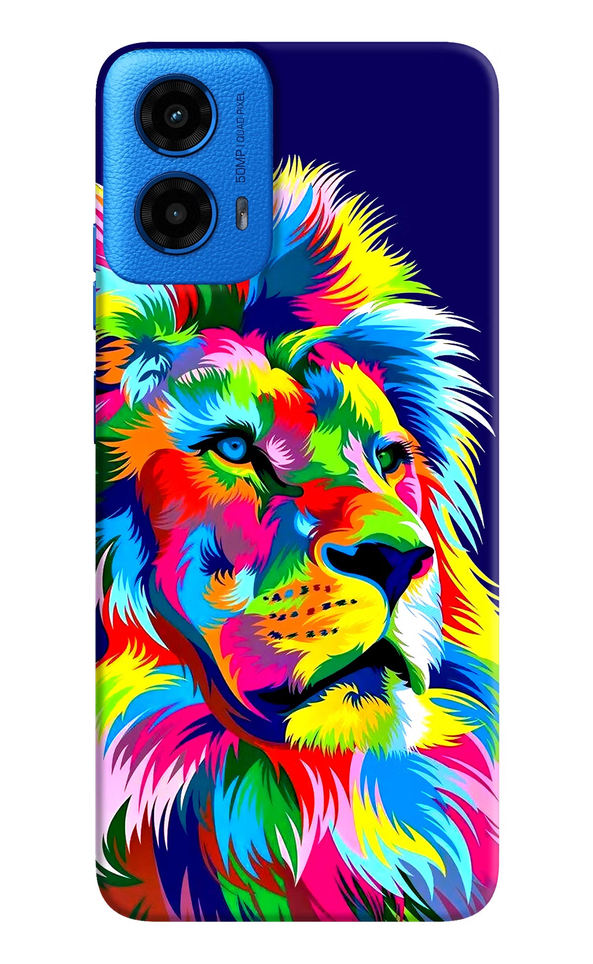 Vector Art Lion Moto G45 Hard Case Back Cover by Casekaro