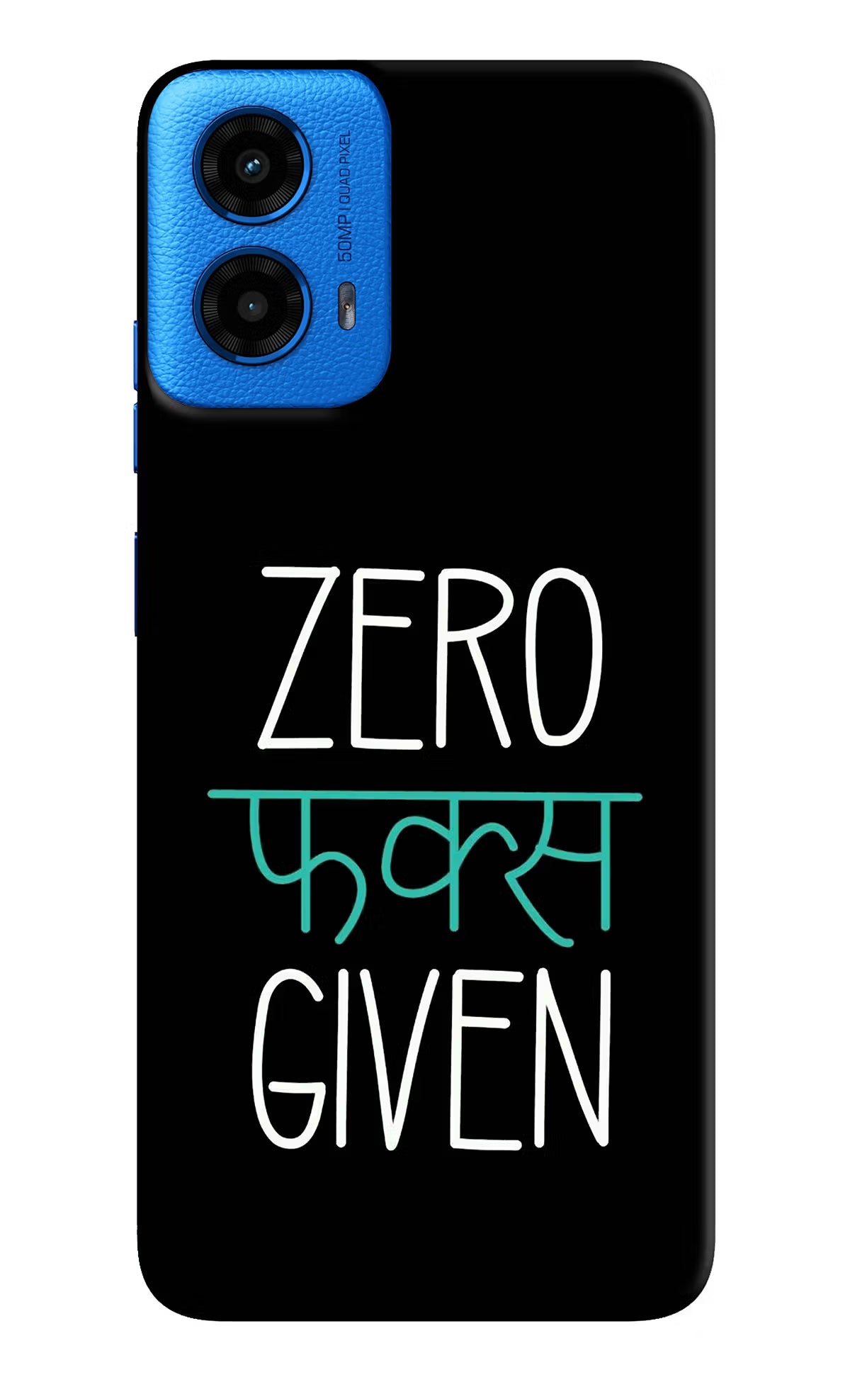Zero Fucks Given Moto G45 Back Cover - Zero Fucks Given Moto G45 Hard Case Back Cover by Casekaro Zero Fucks Given Moto G45 Hard Case Back Cover by Casekaro