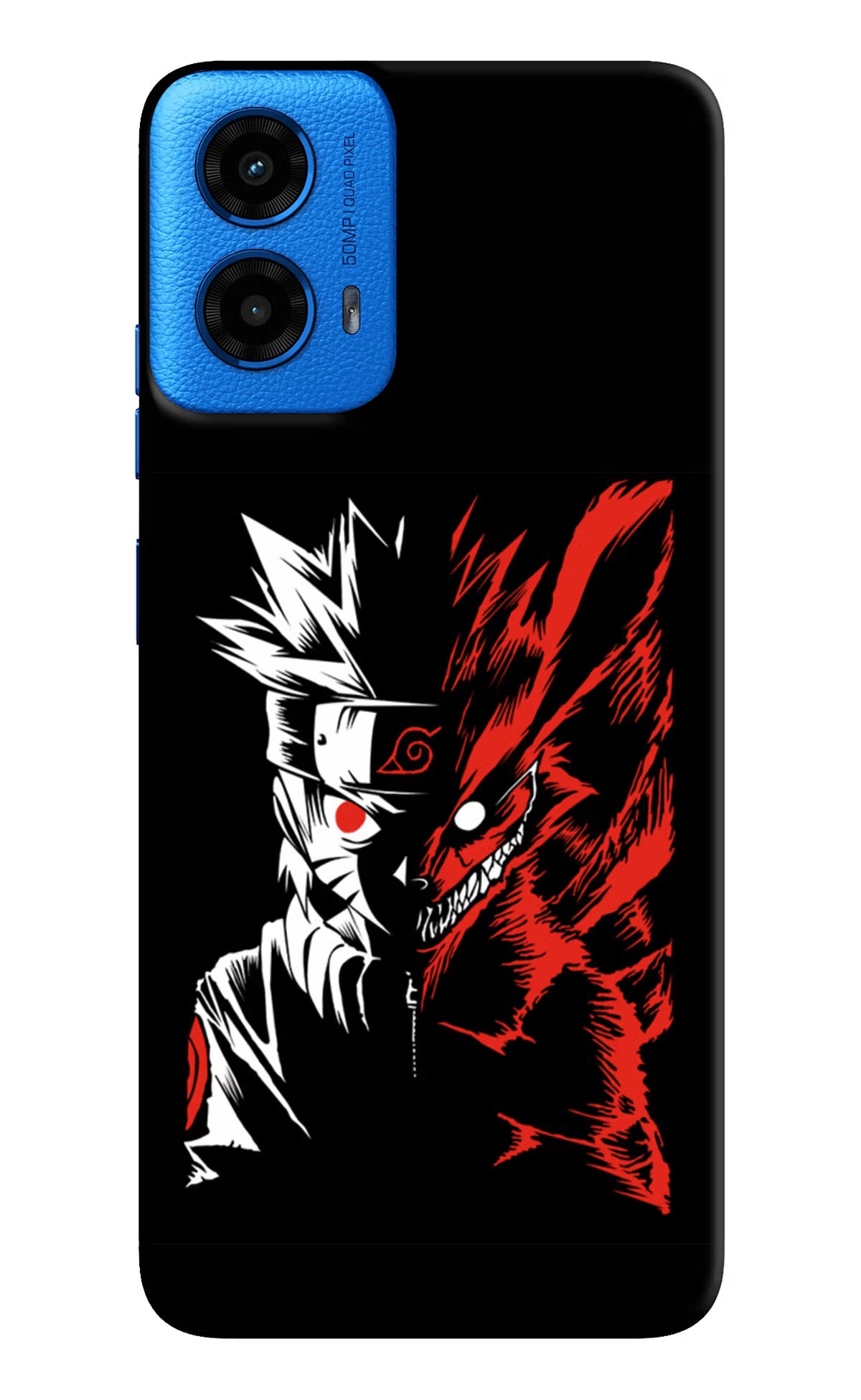 Naruto Two Face Moto G45 Back Cover - Naruto Two Face Moto G45 Hard Case Back Cover by Casekaro Naruto Two Face Moto G45 Hard Case Back Cover by Casekaro