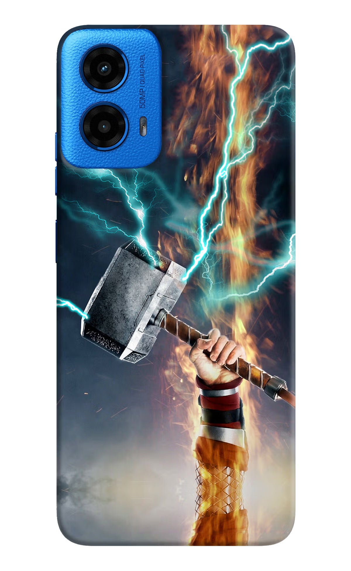 Thor Hammer Mjolnir Moto G45 Back Cover - Thor Hammer Mjolnir Moto G45 Hard Case Back Cover by Casekaro Thor Hammer Mjolnir Moto G45 Hard Case Back Cover by Casekaro