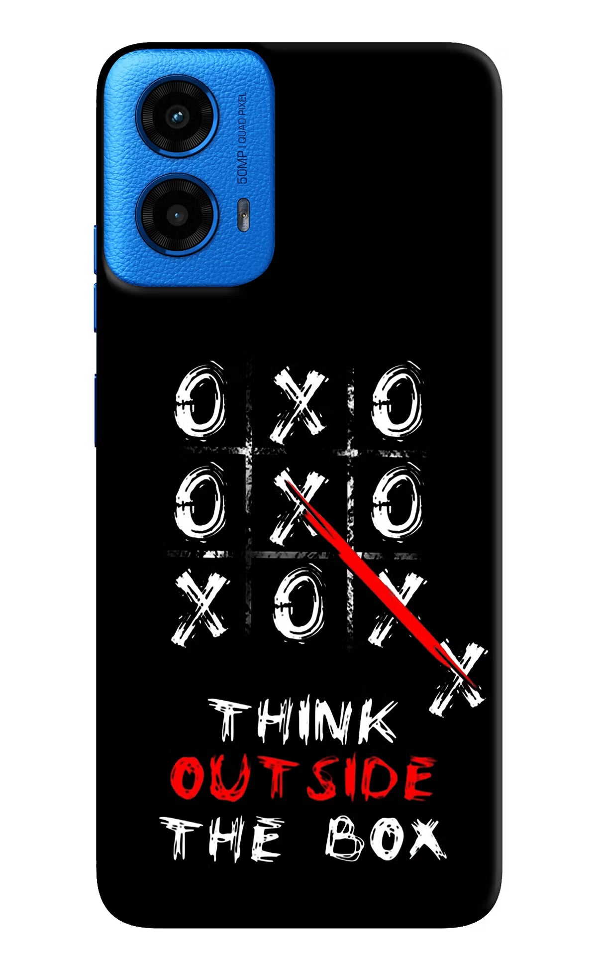 Think out of the BOX Moto G45 Hard Case Back Cover by Casekaro
