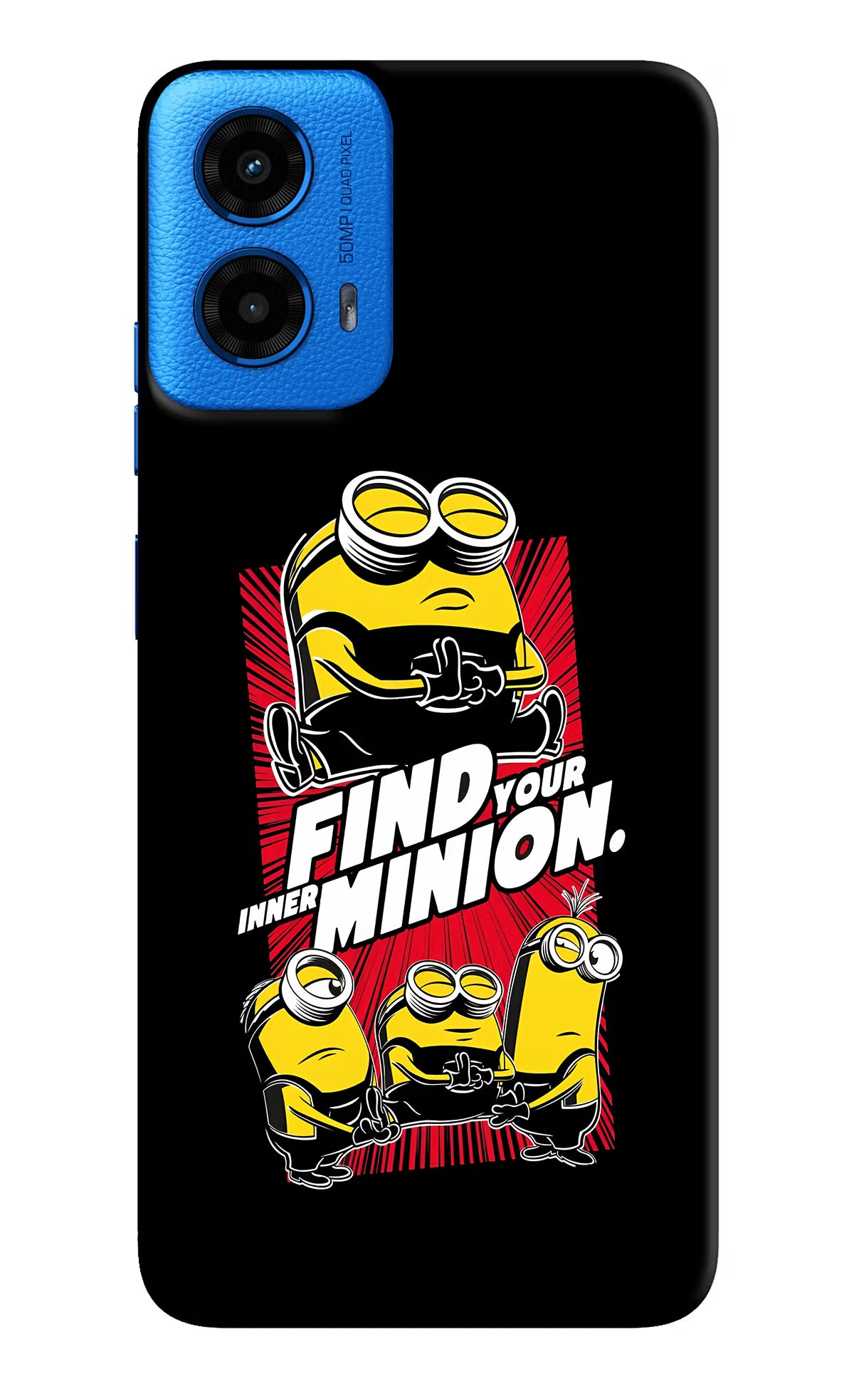 Find your inner Minion Moto G45 Hard Case Back Cover by Casekaro