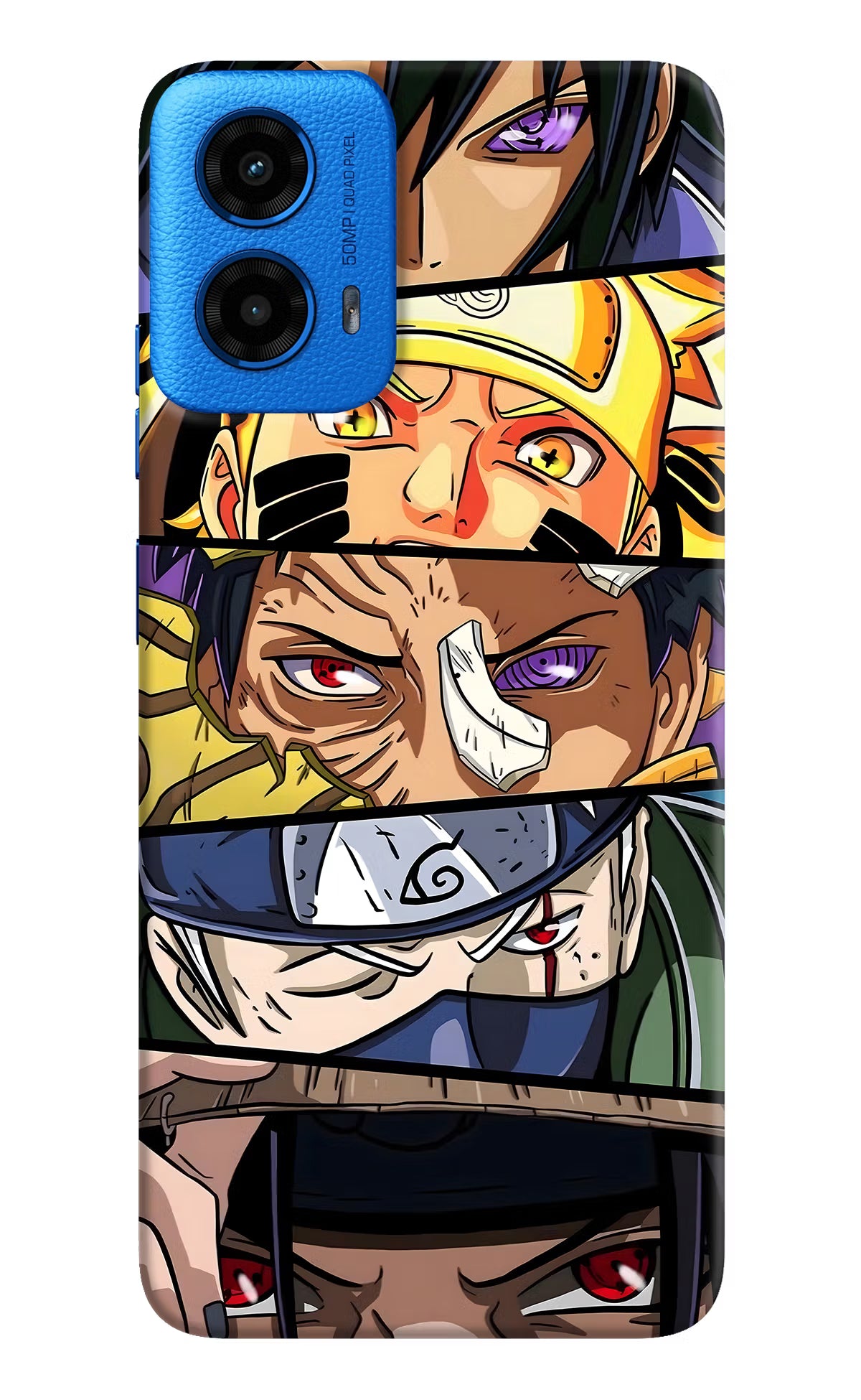 Naruto Character Moto G45 Hard Case Back Cover by Casekaro