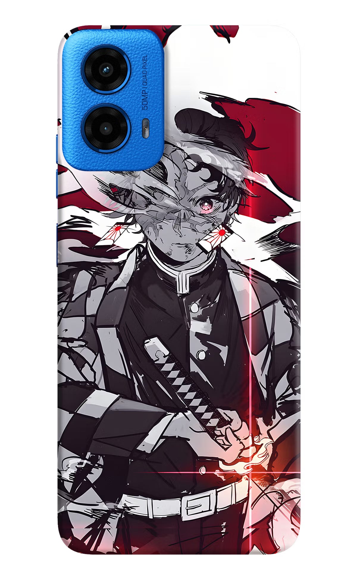 Demon Slayer Moto G45 Hard Case Back Cover by Casekaro