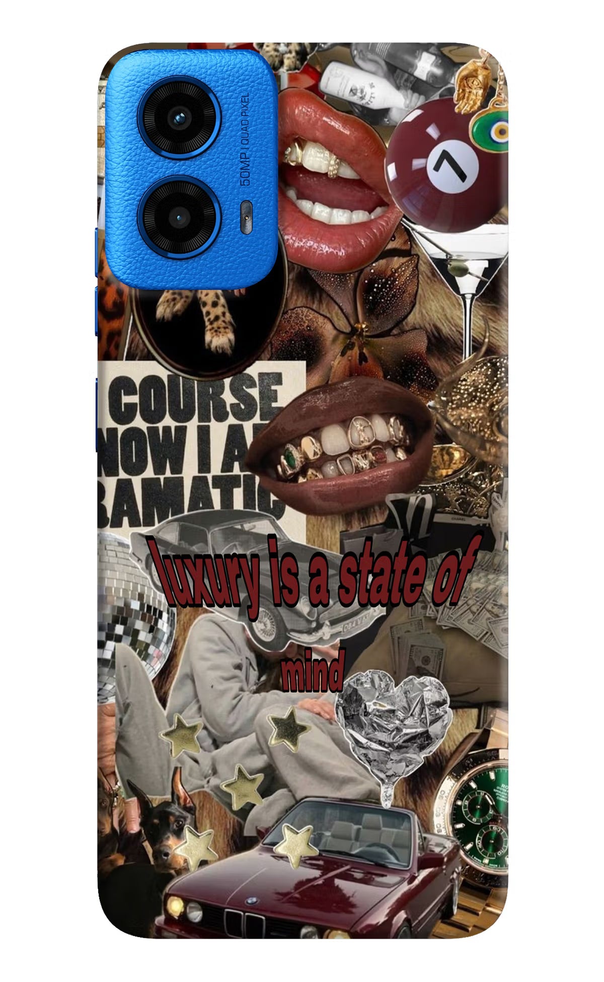 Luxury Moto G45 Hard Case Back Cover by Casekaro