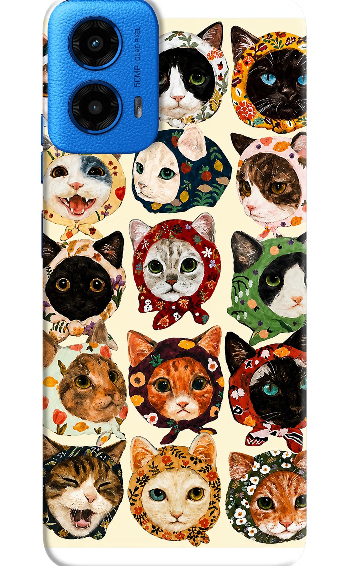 Cool Cat Moto G45 Back Cover - Cool Cat Moto G45 Back Cover Cool Cat Moto G45 Back Cover
