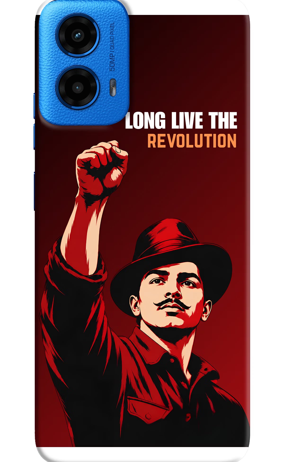 Bhagat Singh Revolution Moto G45 Back Cover - Bhagat Singh Revolution Moto G45 Back Cover Bhagat Singh Revolution Moto G45 Back Cover