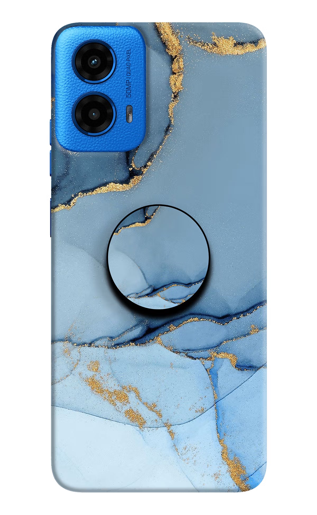 Blue Marble Moto G45 Pop Case by Casekaro