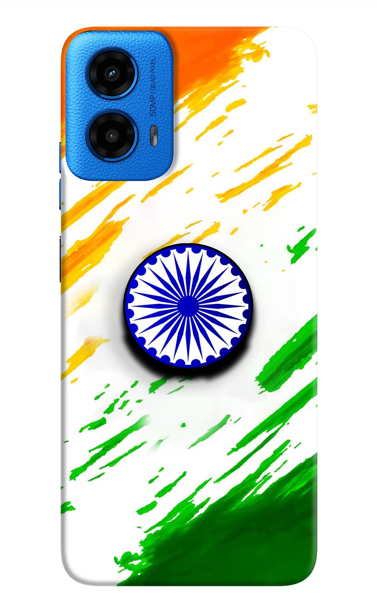 Indian Flag Ashoka Chakra Moto G45 Pop Case by Casekaro