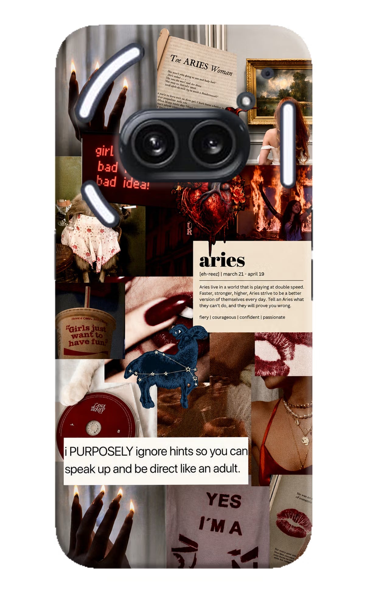 Zodiac Aries Nothing Phone 2A Plus Back Cover - Zodiac Aries Nothing Phone 2A Plus Back Cover Zodiac Aries Nothing Phone 2A Plus Back Cover