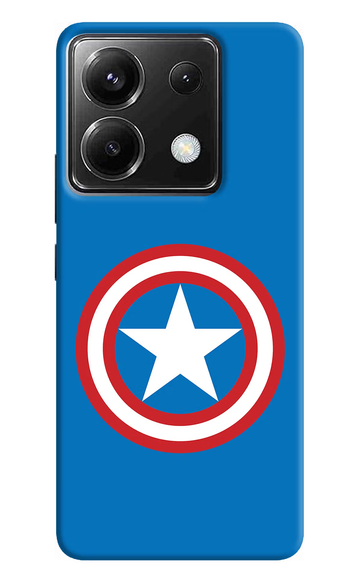 Captain America Logo Poco X6 Back Cover - Captain America Logo Poco X6 Back Cover Captain America Logo Poco X6 Back Cover